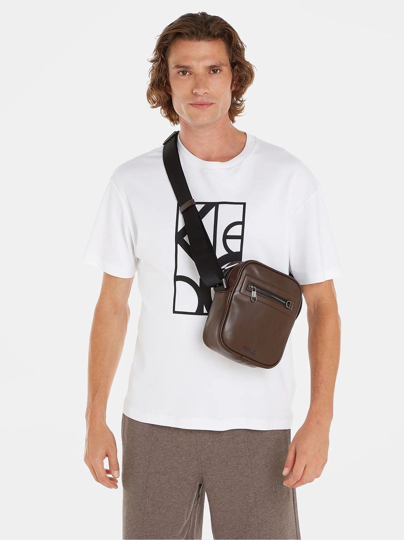 Bolso Reporter Ck Elevated Café Calvin Klein-3