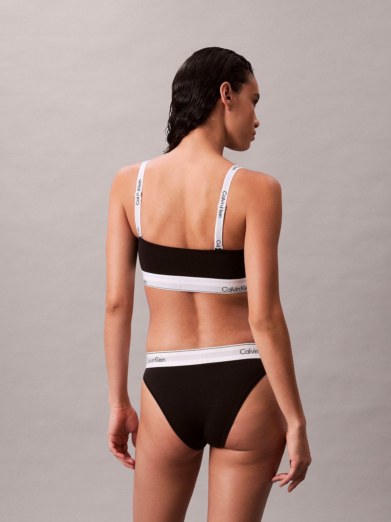 Bralette Sin Tirante Ic Cotton Modal Negro Calvin Klein-2