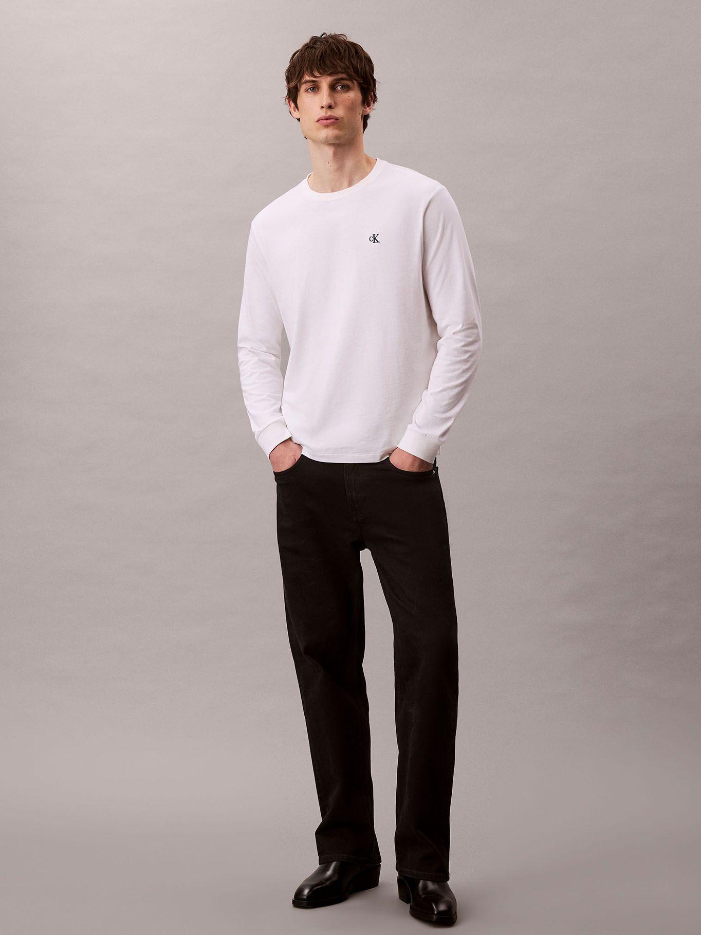 Polera con Monograma Blanco Calvin Klein-1