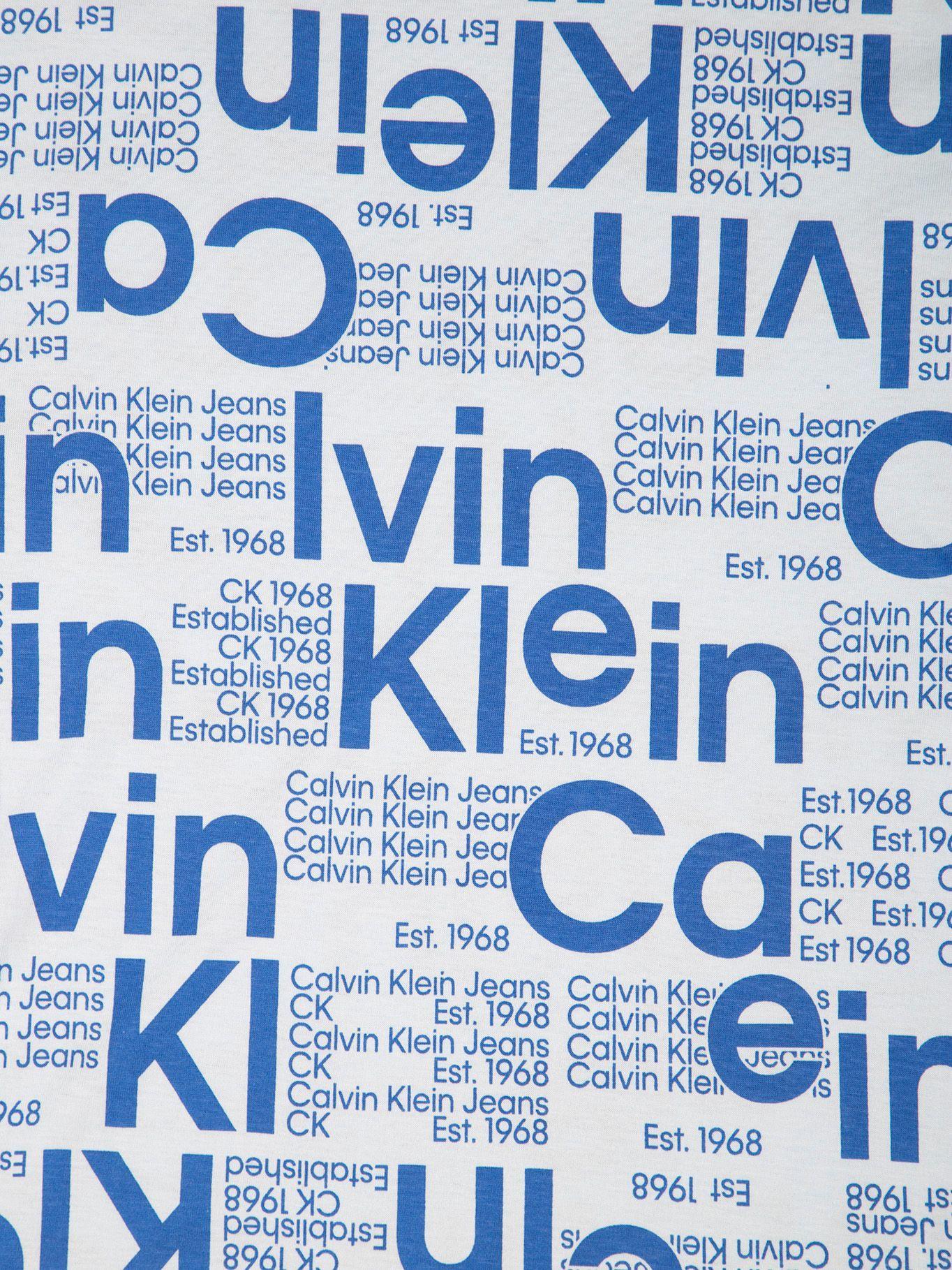 Polera Niño Run On Azul Calvin Klein-3