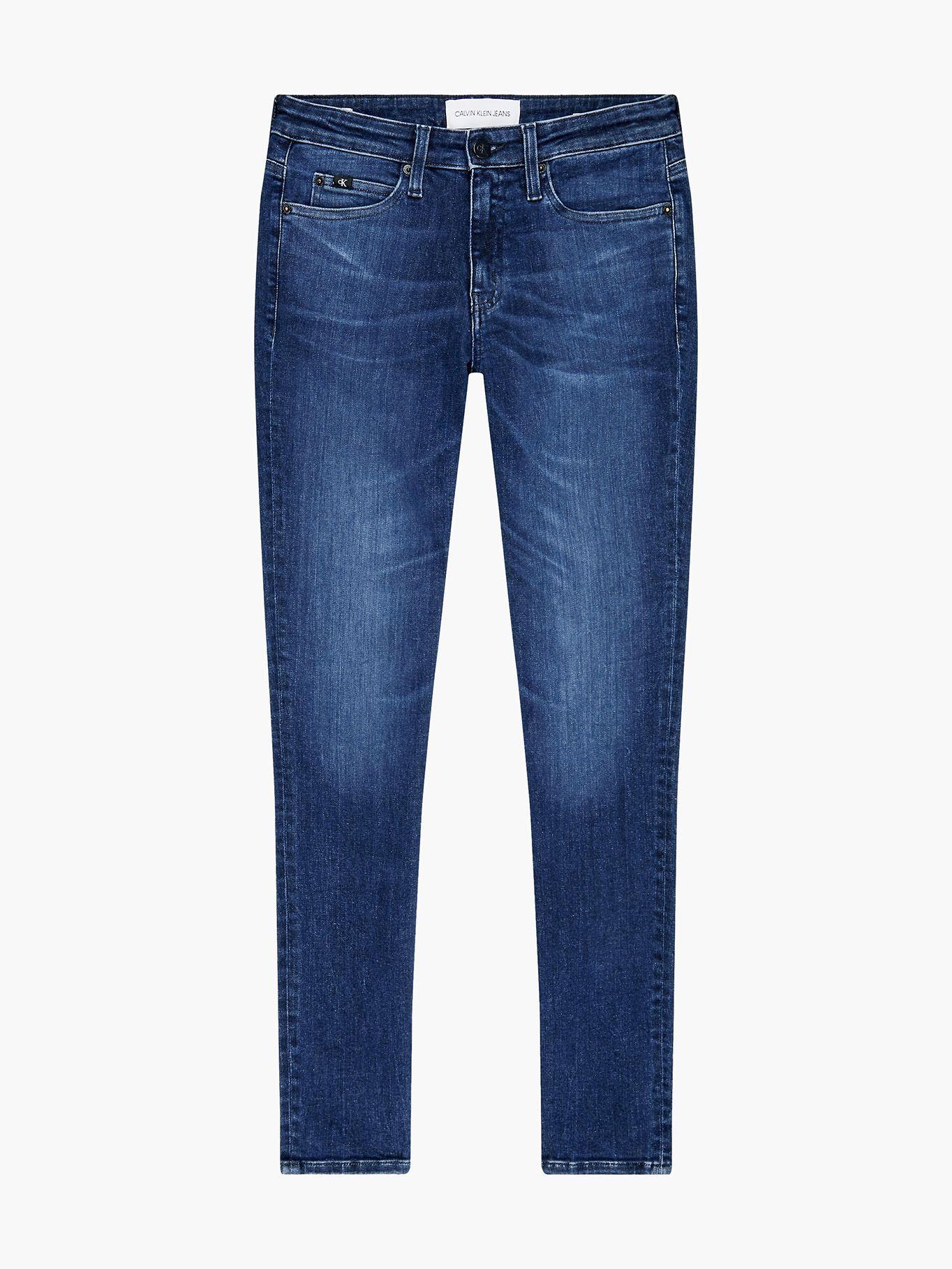 Jeans Mid Rise Skinny tobilleros Azul Calvin Klein-4