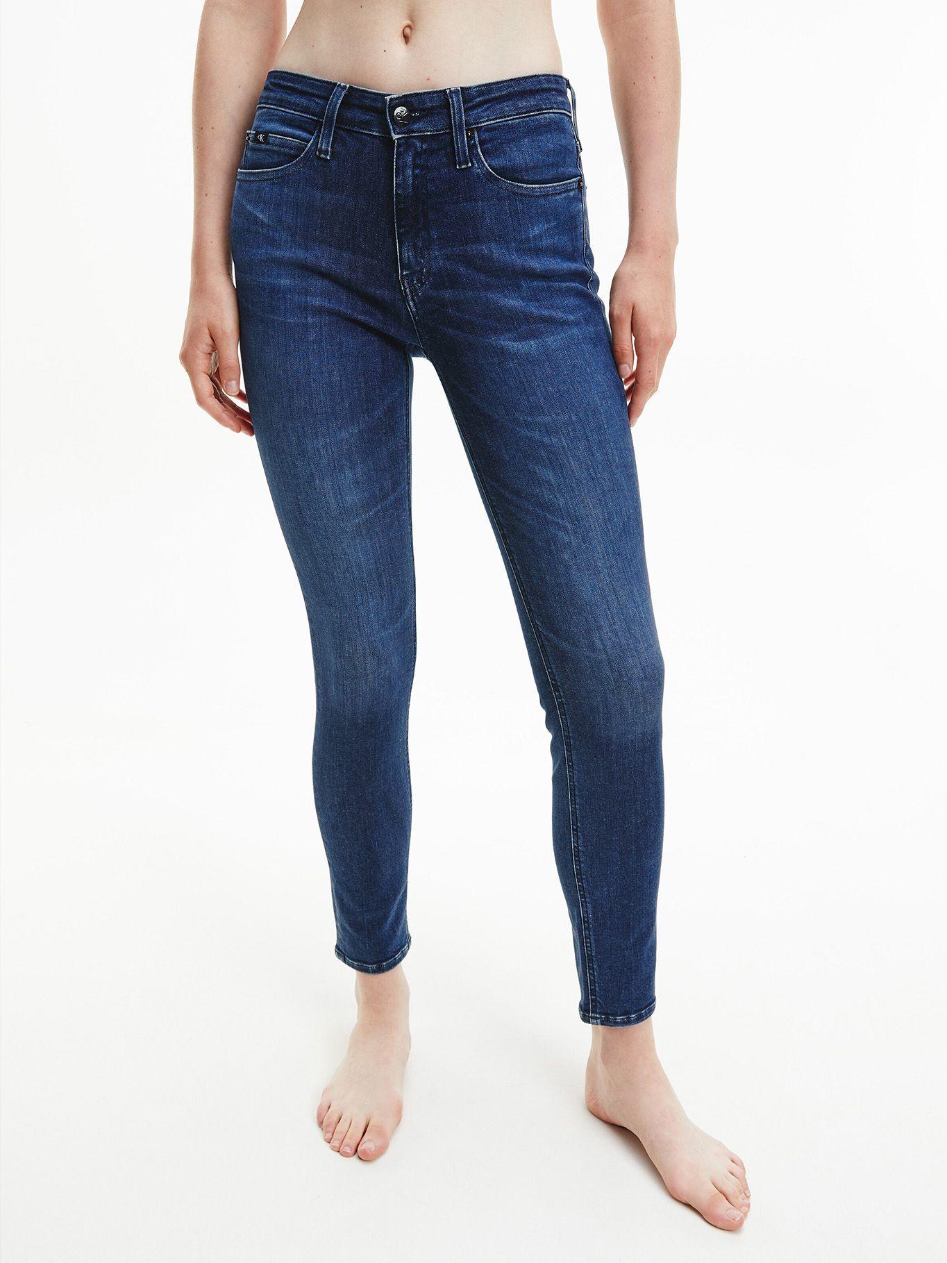 Jeans Mid Rise Skinny tobilleros Azul Calvin Klein-0