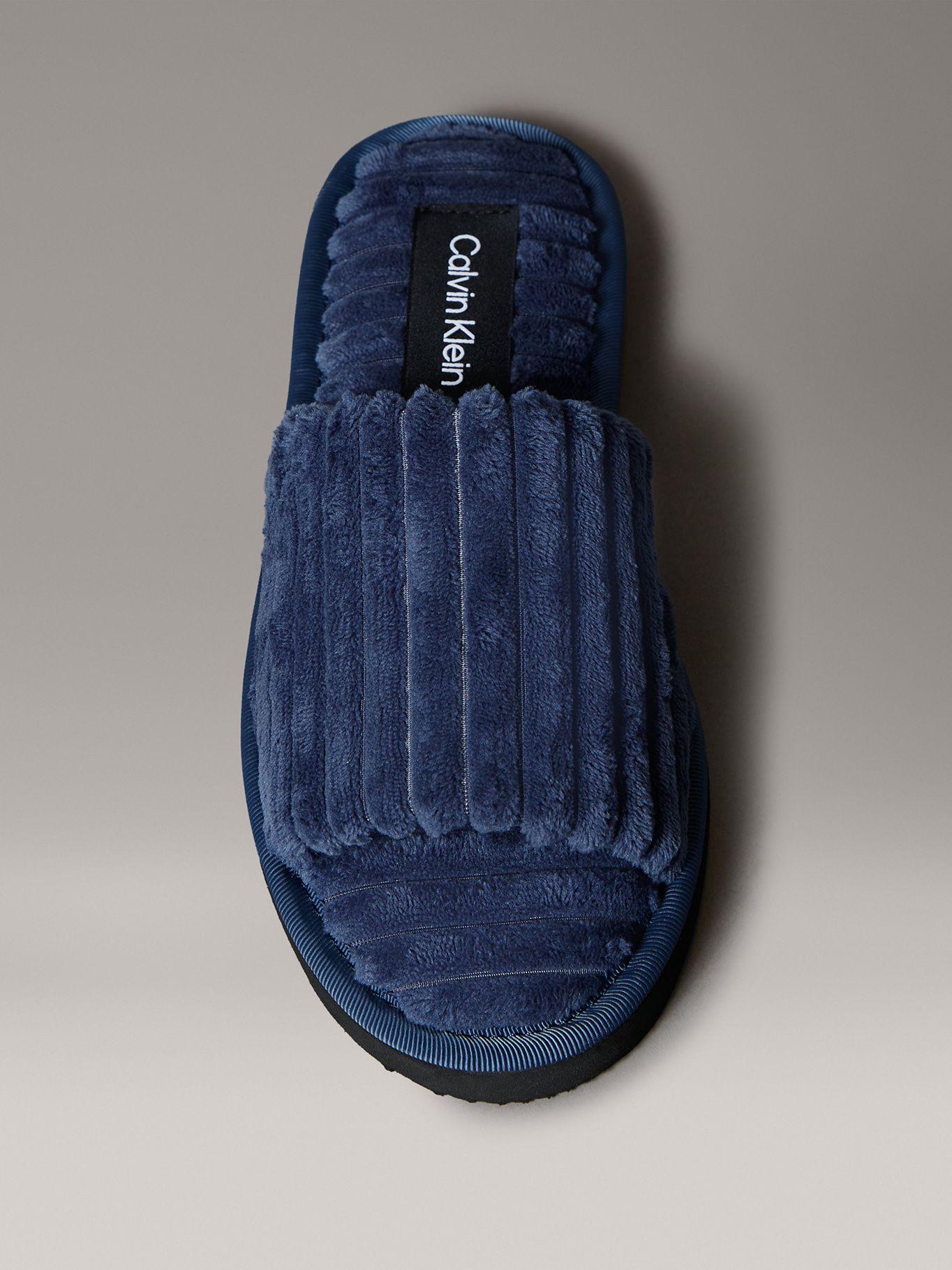 Pantuflas Estilo Corduroy Azul Calvin Klein-2