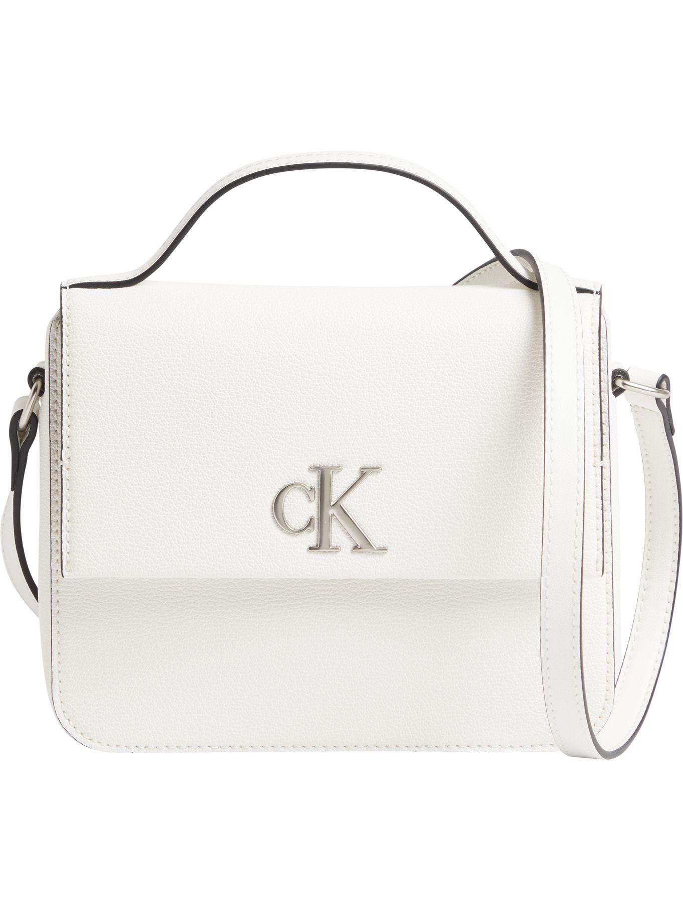 Cartera pequeña con logo Blanco Calvin Klein-0
