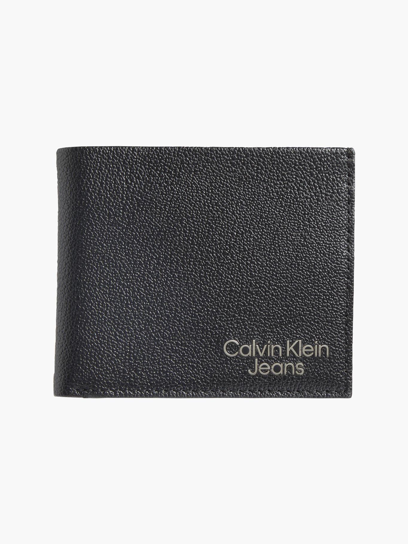 Billetera CKJ Micro Pebble Negro Calvin Klein-0