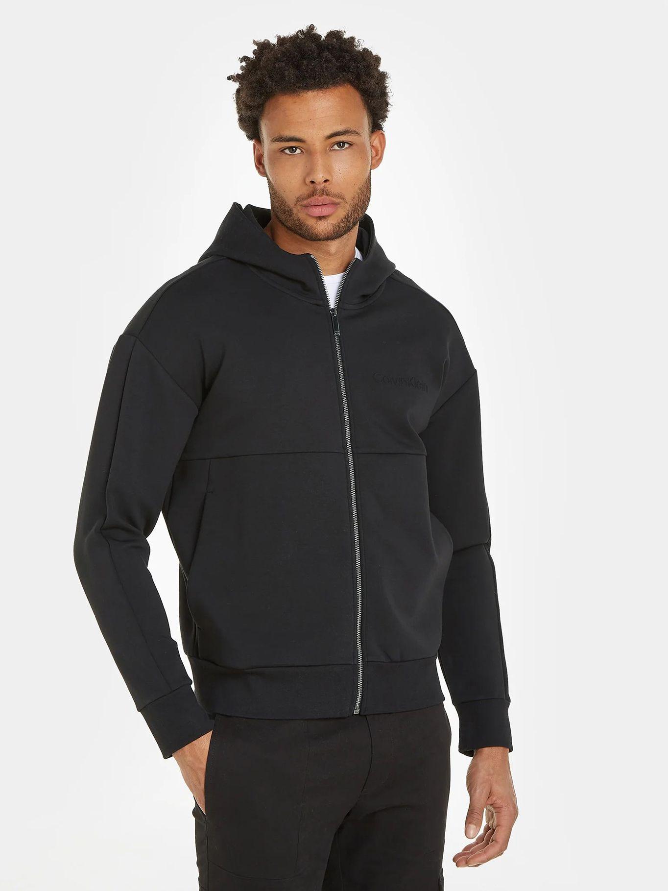 Polerón con Cierre Embossed Negro Calvin Klein-0