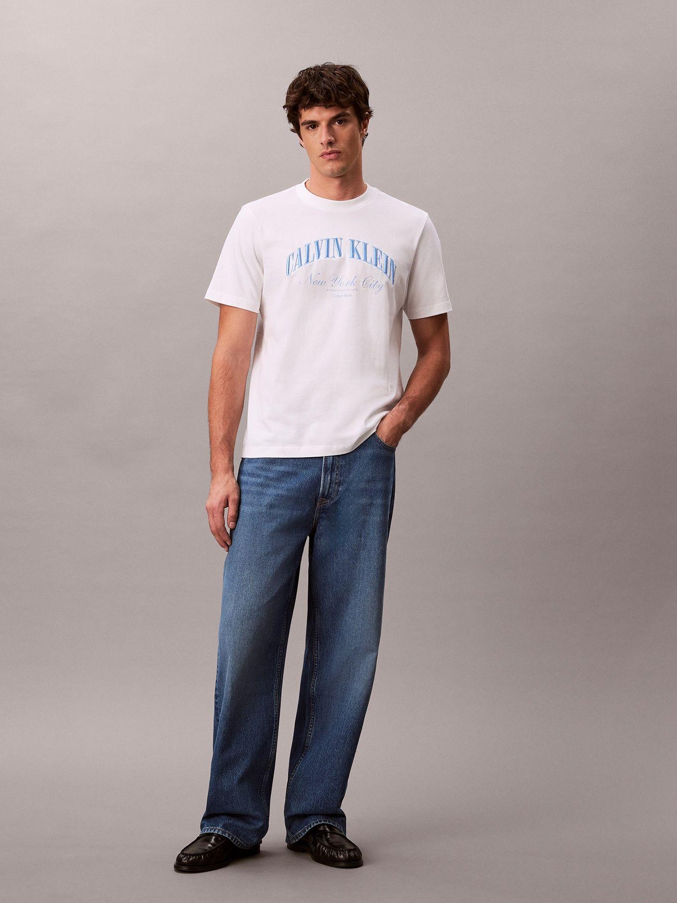 Polera de Logo Gráfico Blanco Calvin Klein-1