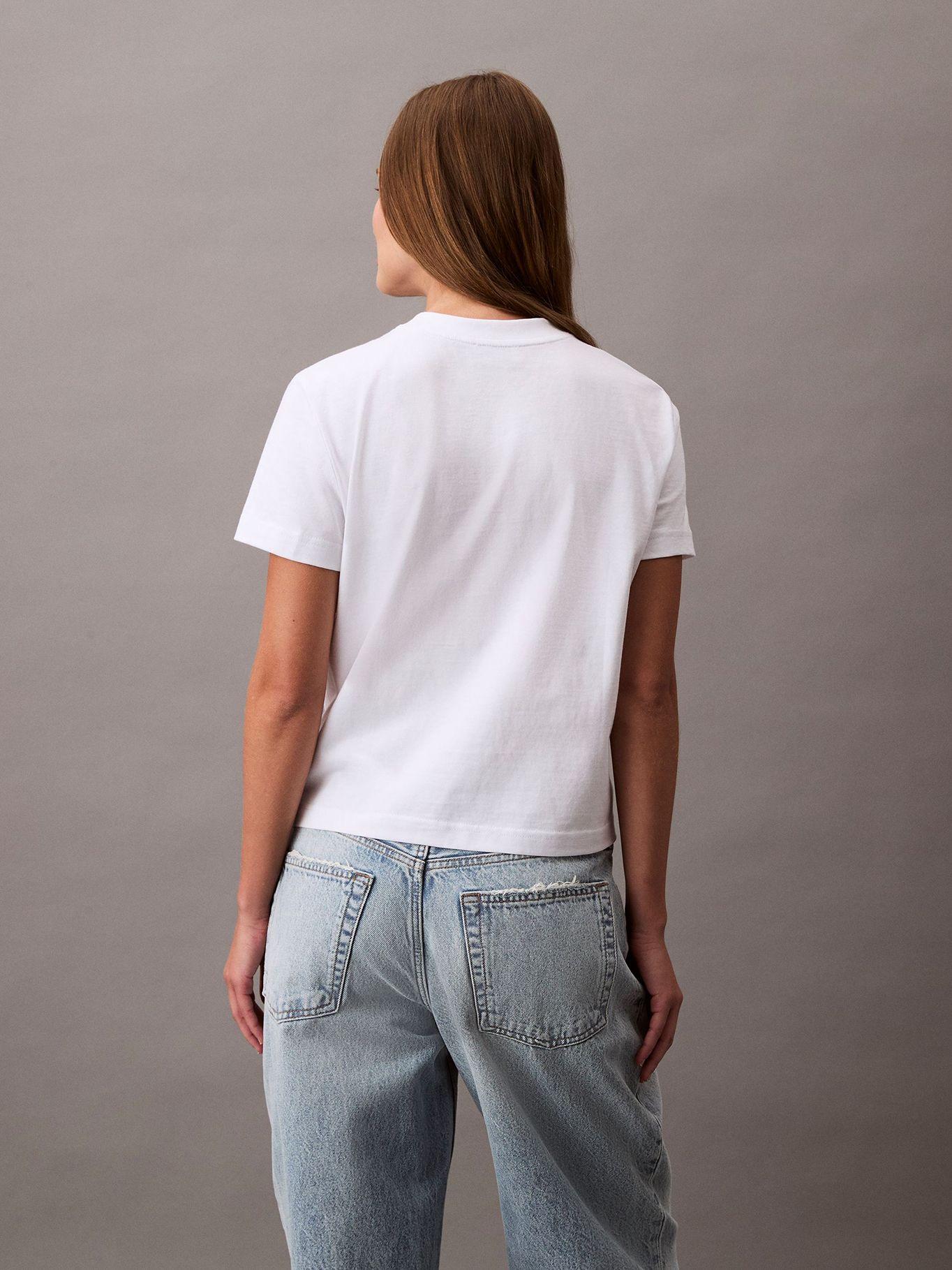 Polera con Logo Archive Blanco Calvin Klein-2
