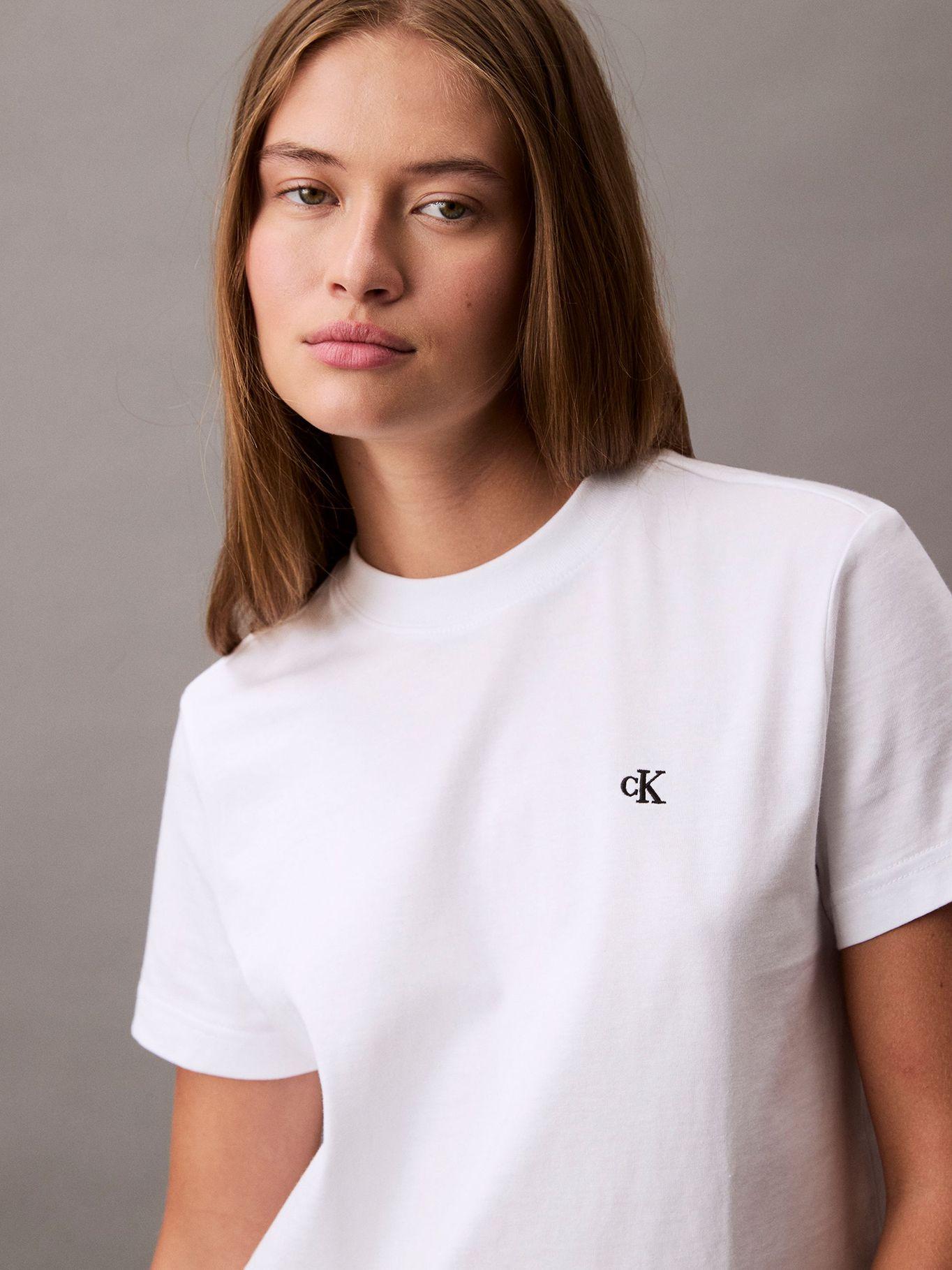 Polera con Logo Archive Blanco Calvin Klein-3