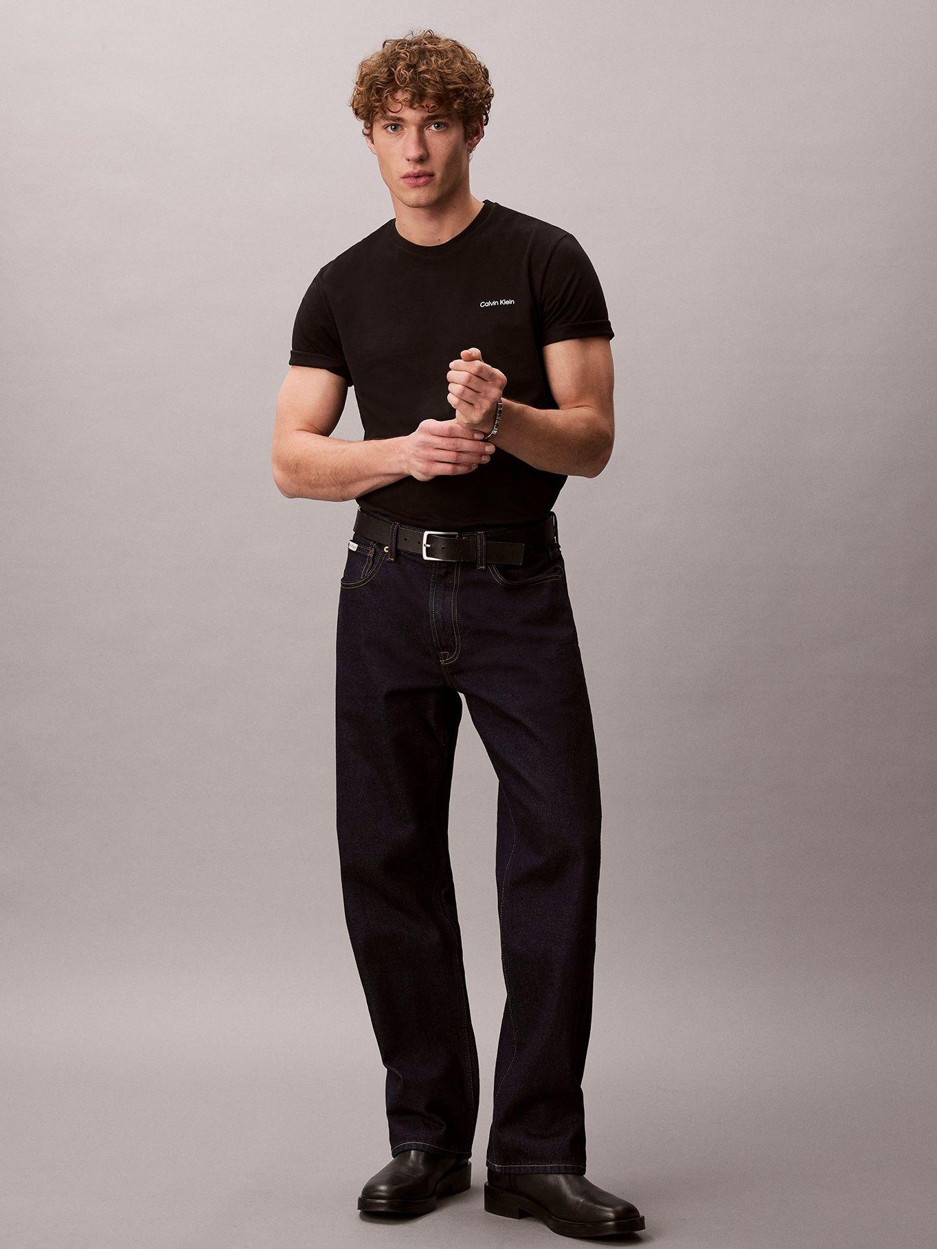 Polera con Micro Logo Negro Calvin Klein-1