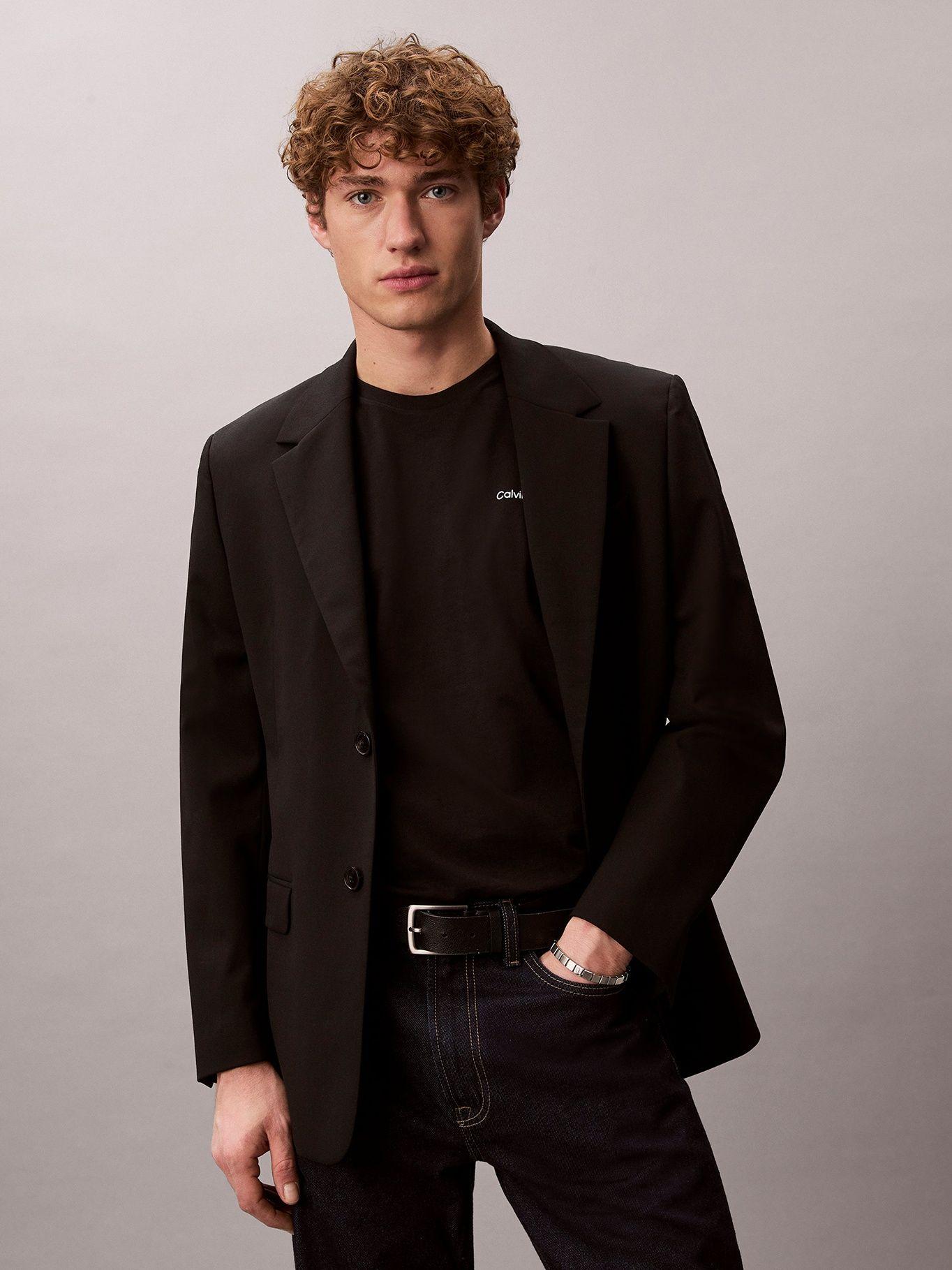Polera con Micro Logo Negro Calvin Klein-3