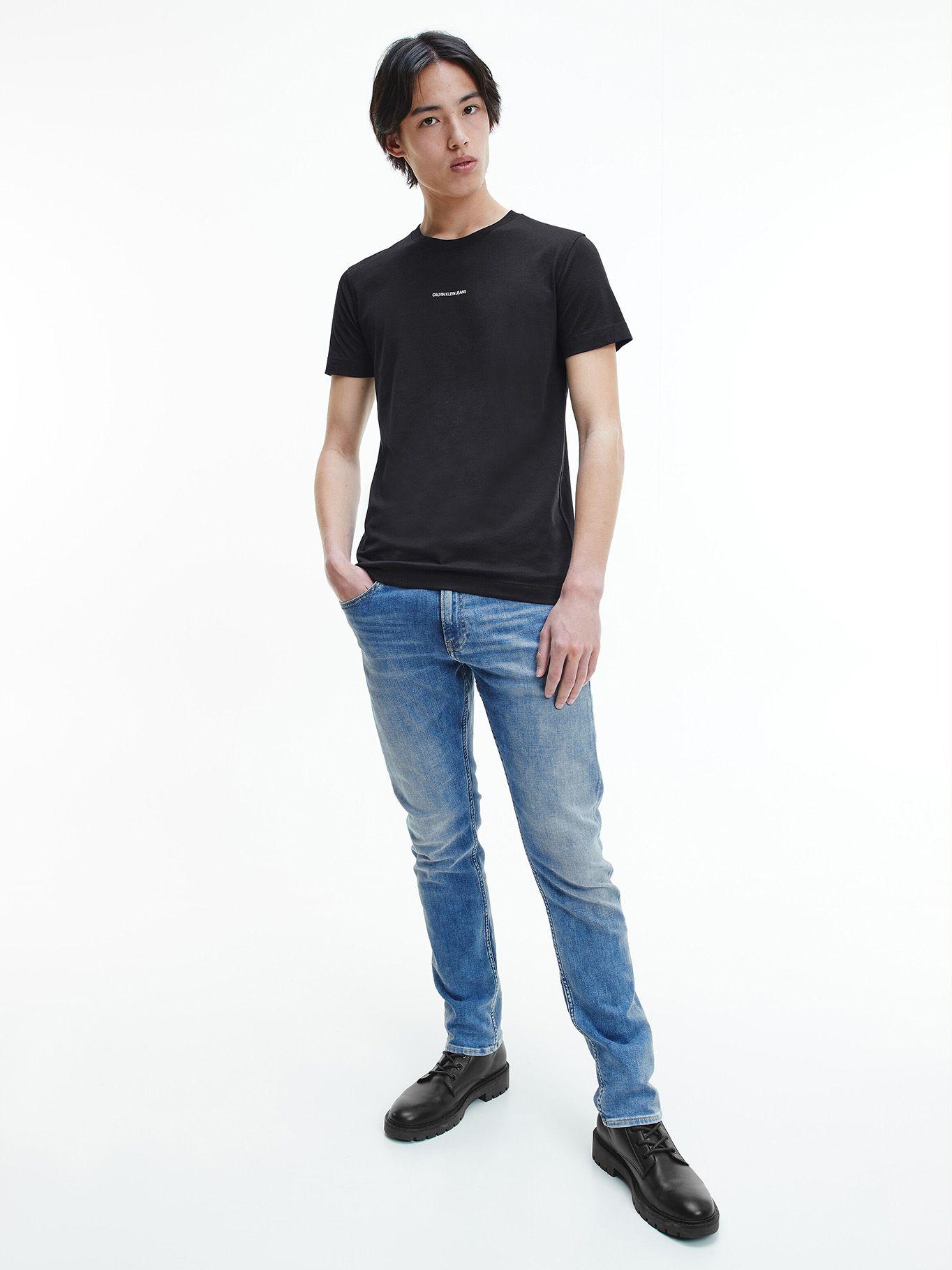 Polera Micro Branding Negro Calvin Klein-1