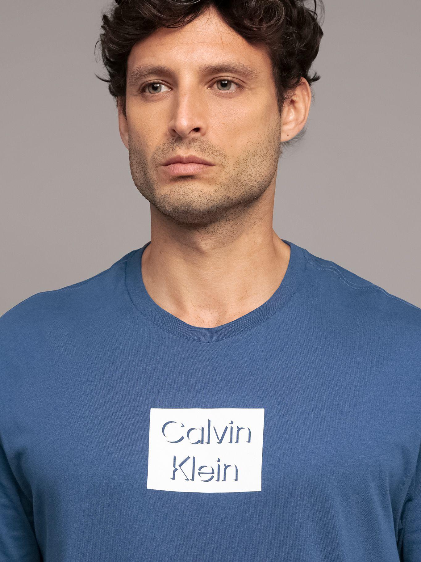 Polera Bogo Graphic Azul Calvin Klein-4