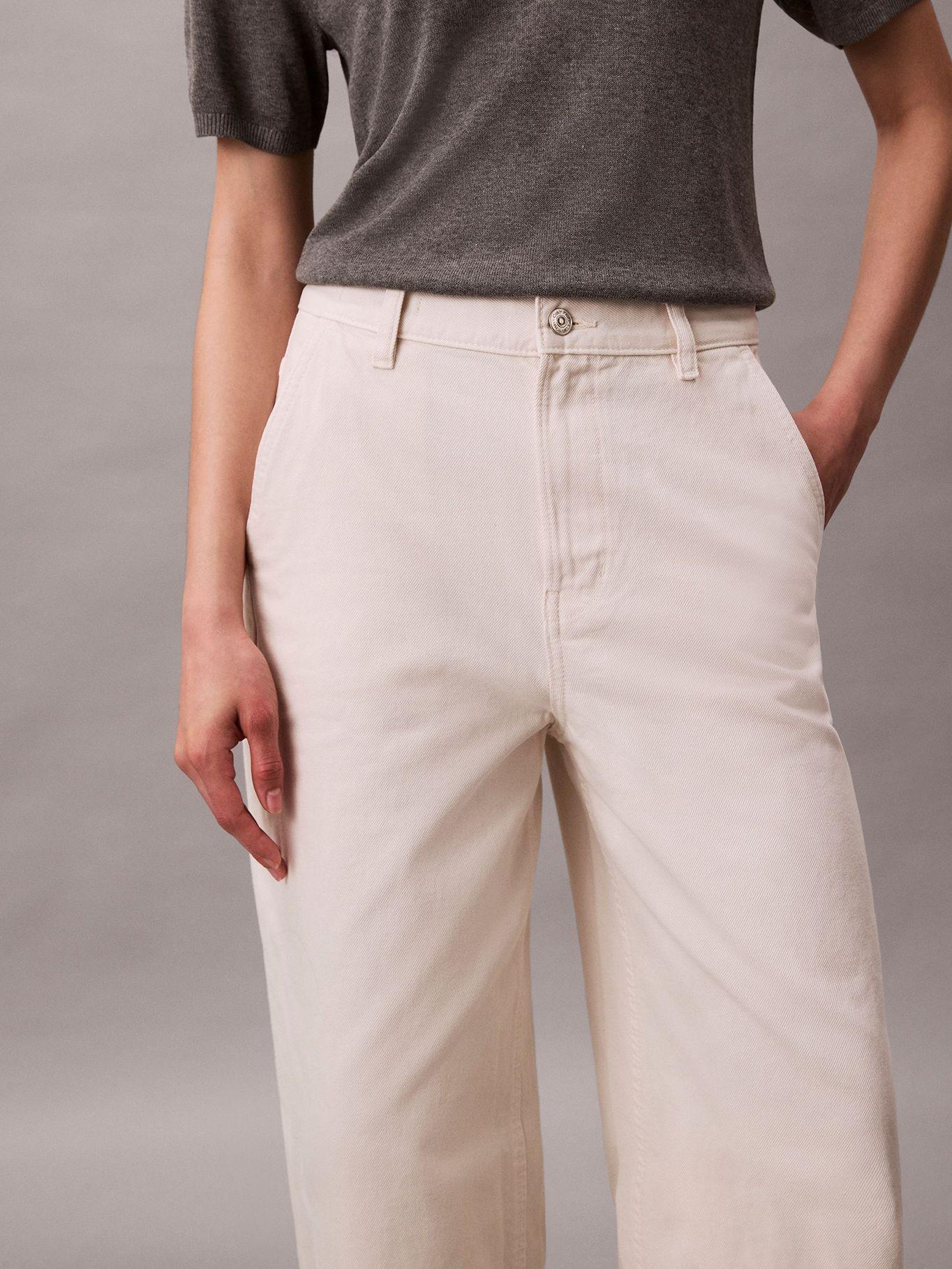 Pantalón Barrel Soft Bone Beige Calvin Klein-3