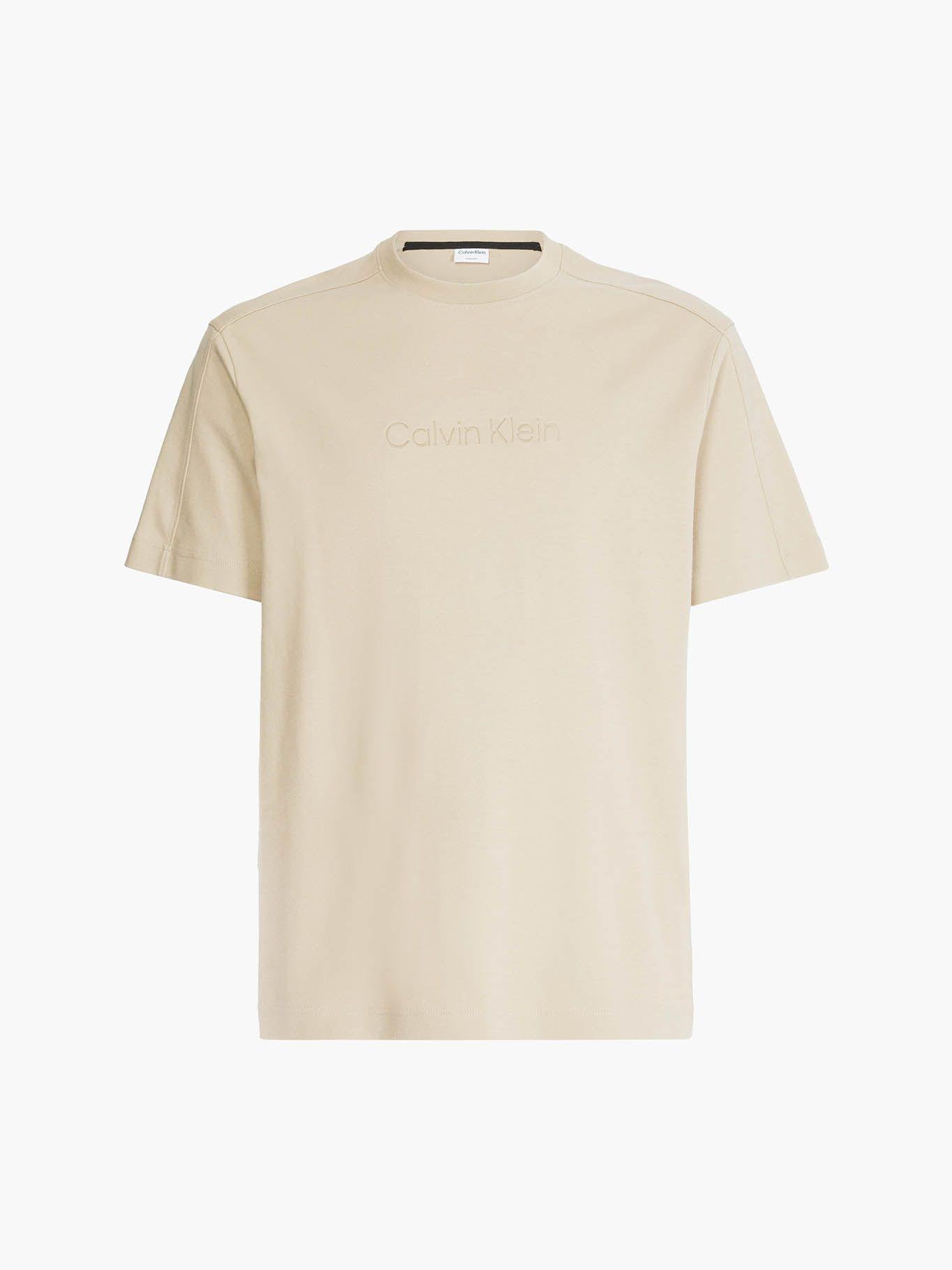 Camiseta con logo Beige Calvin Klein K10K109900-PF2-4