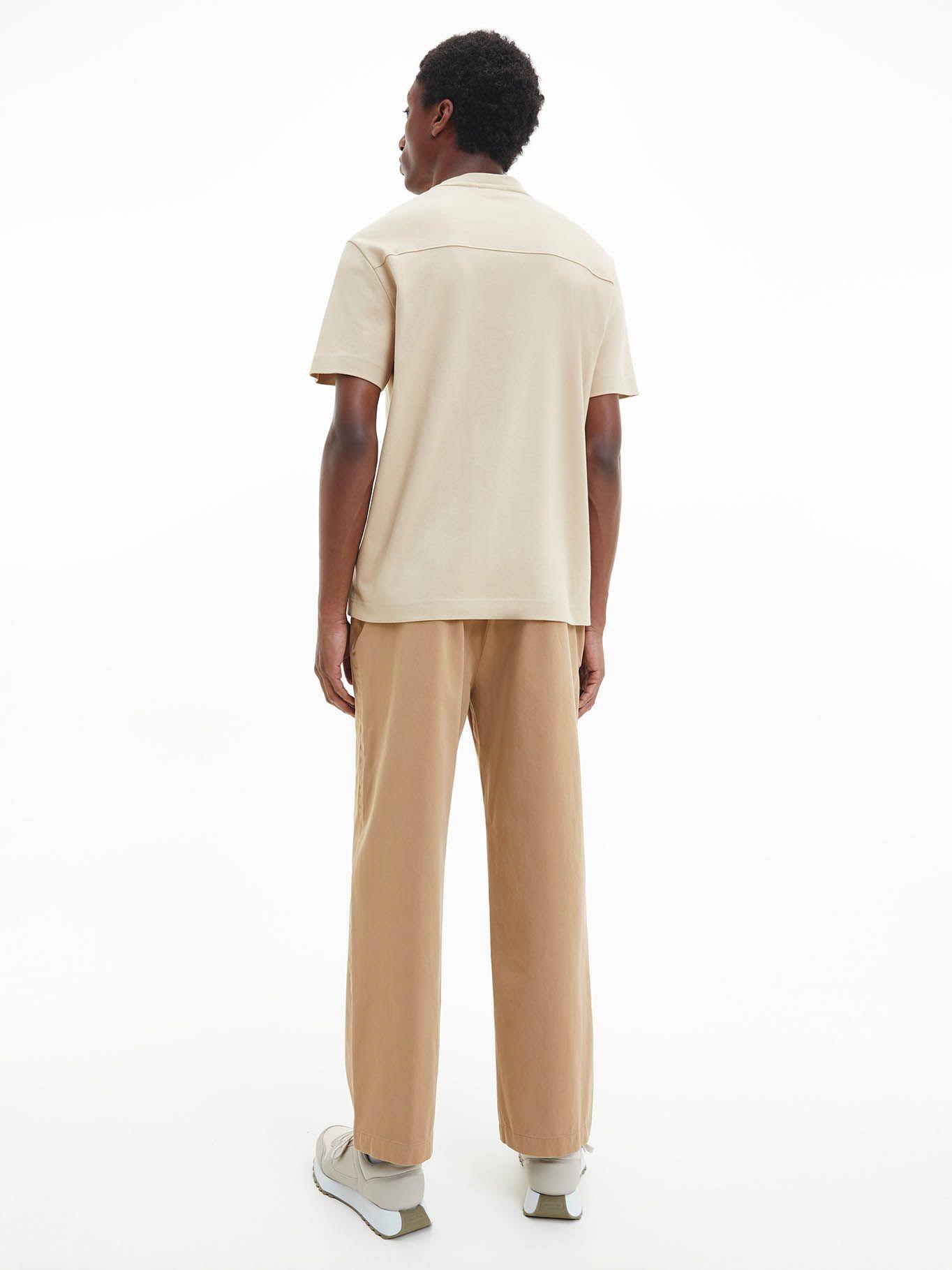 Camiseta con logo Beige Calvin Klein K10K109900-PF2-2