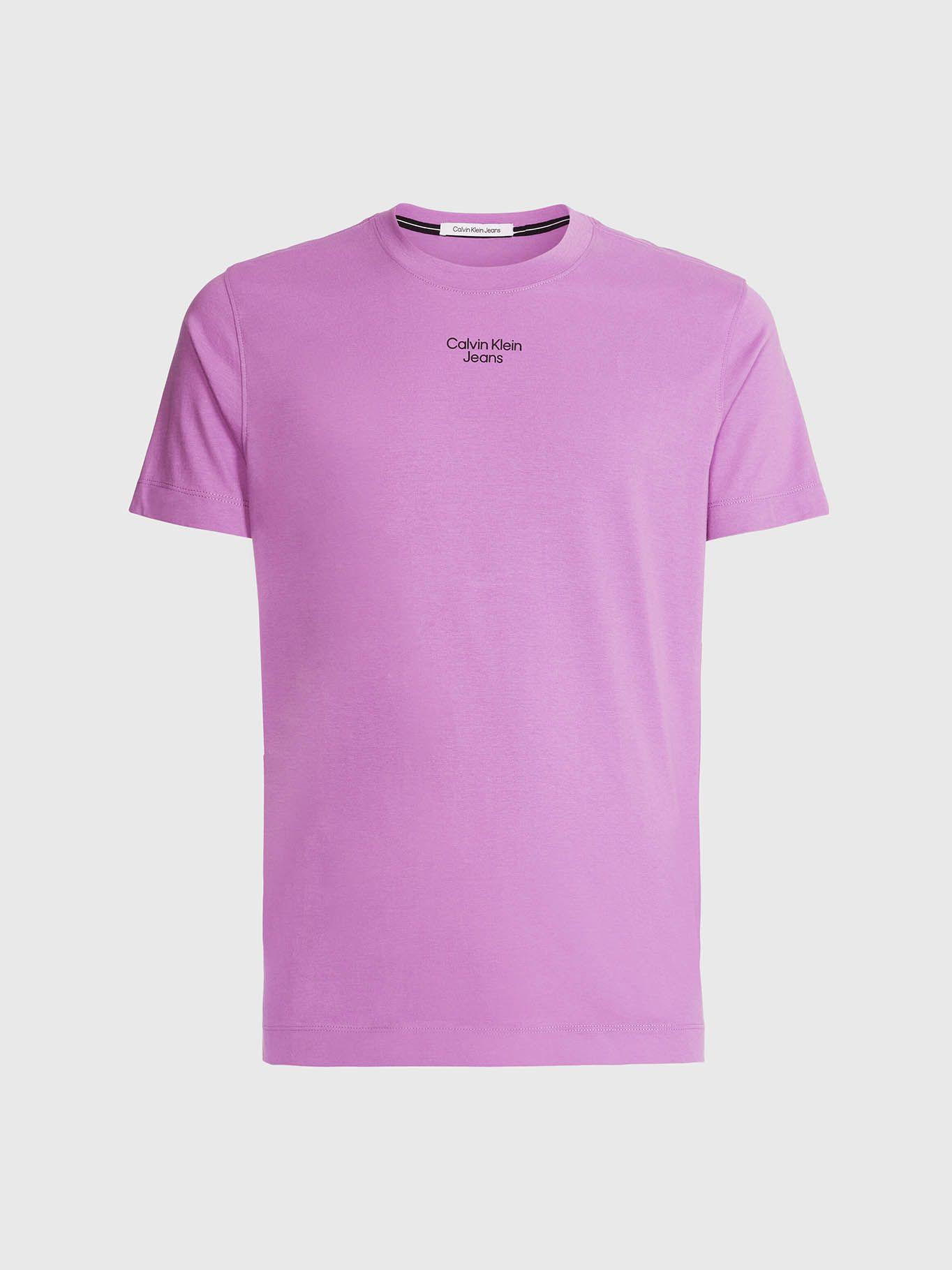 Camiseta slim de algodón orgánico Violeta Calvin Klein J30J320595-VDR-5