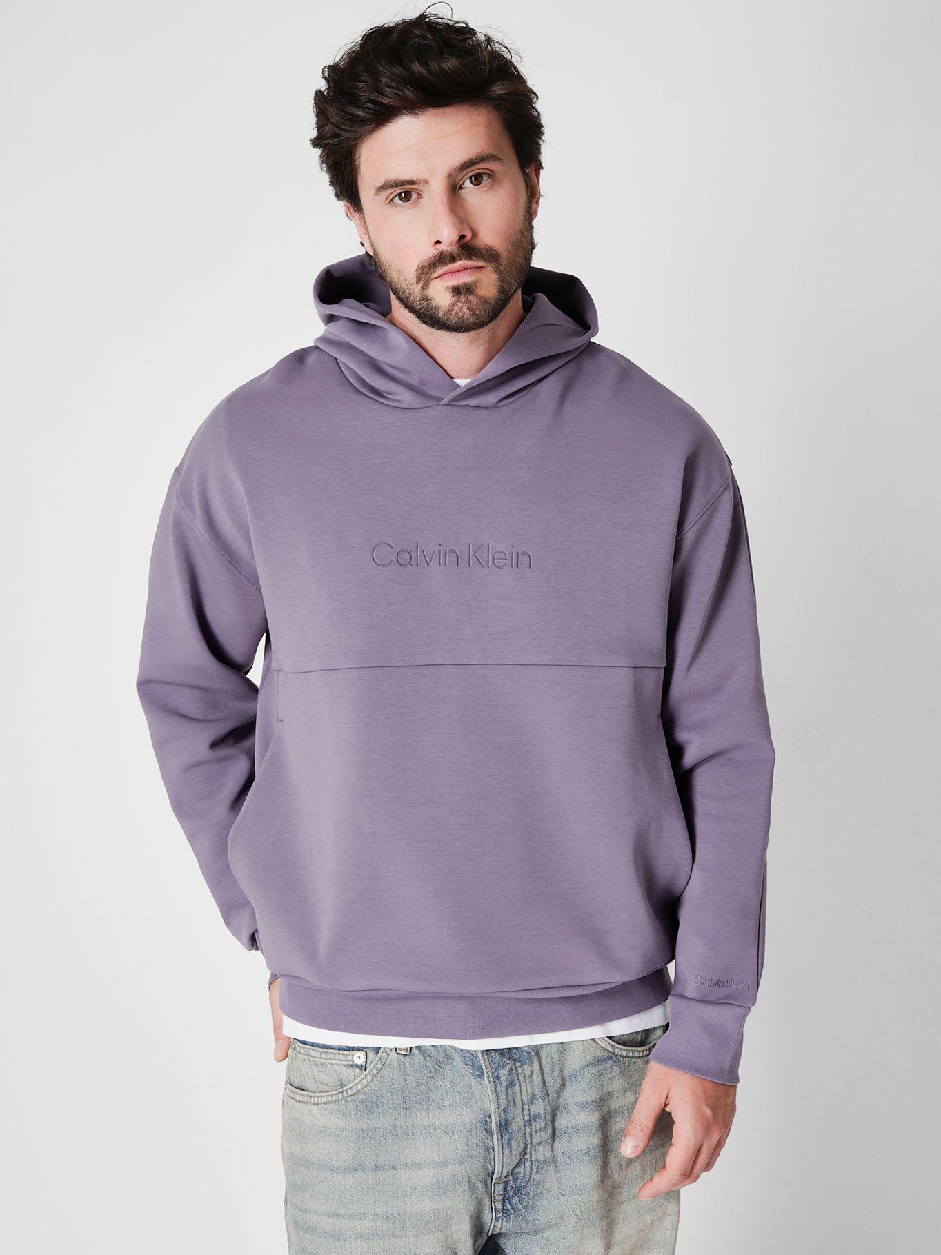 Polerón con Gorro Debossed  Morado Calvin Klein-0