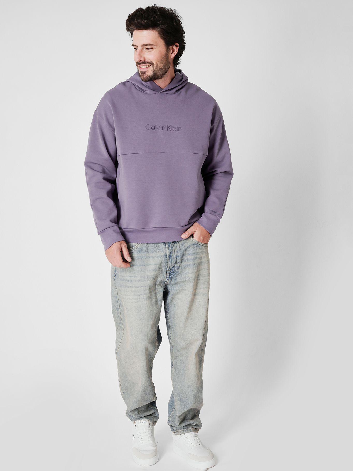 Polerón con Gorro Debossed  Morado Calvin Klein-1