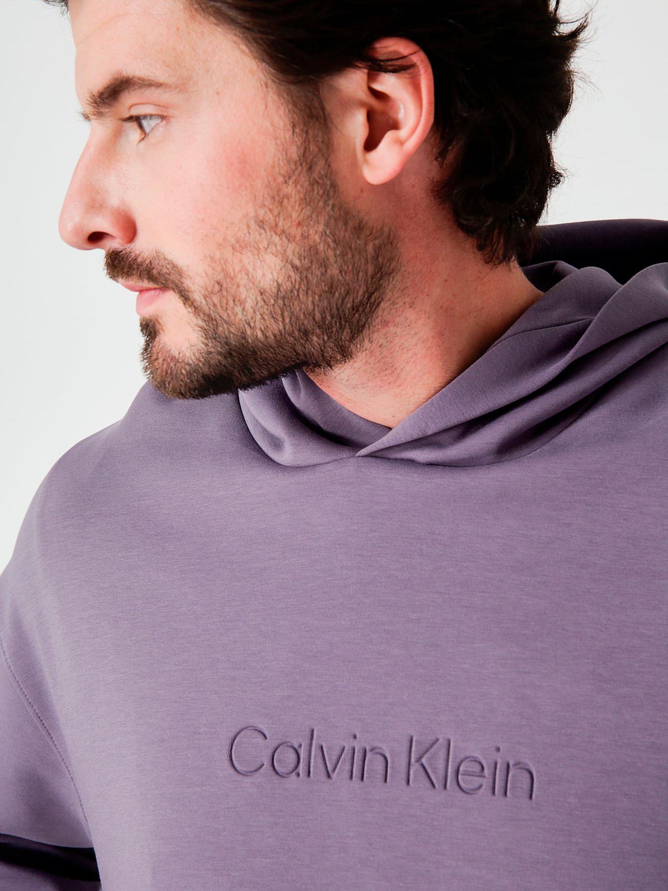 Polerón con Gorro Debossed  Morado Calvin Klein-3
