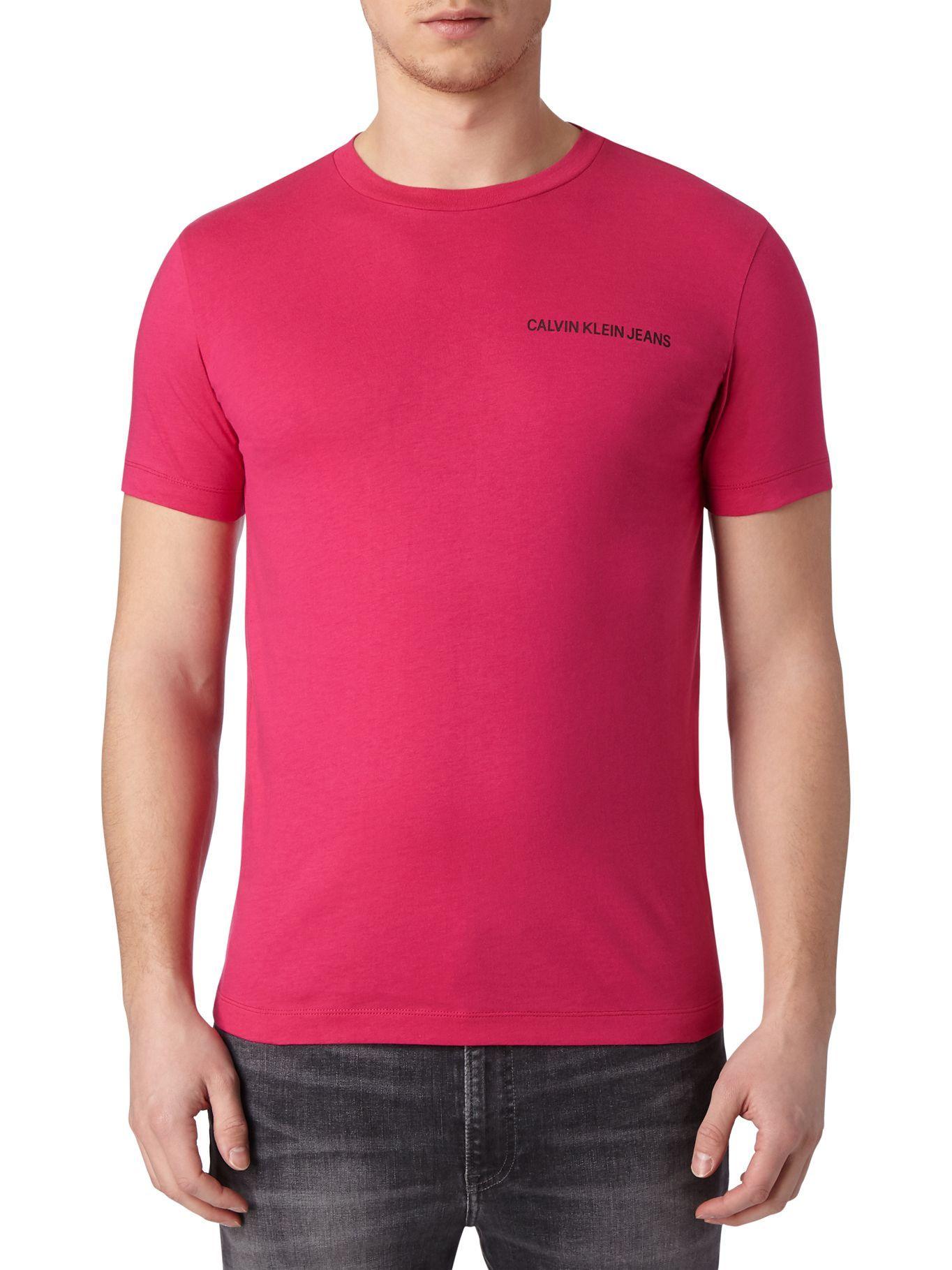 Polera Institutional Chest Fucsia Calvin Klein-0