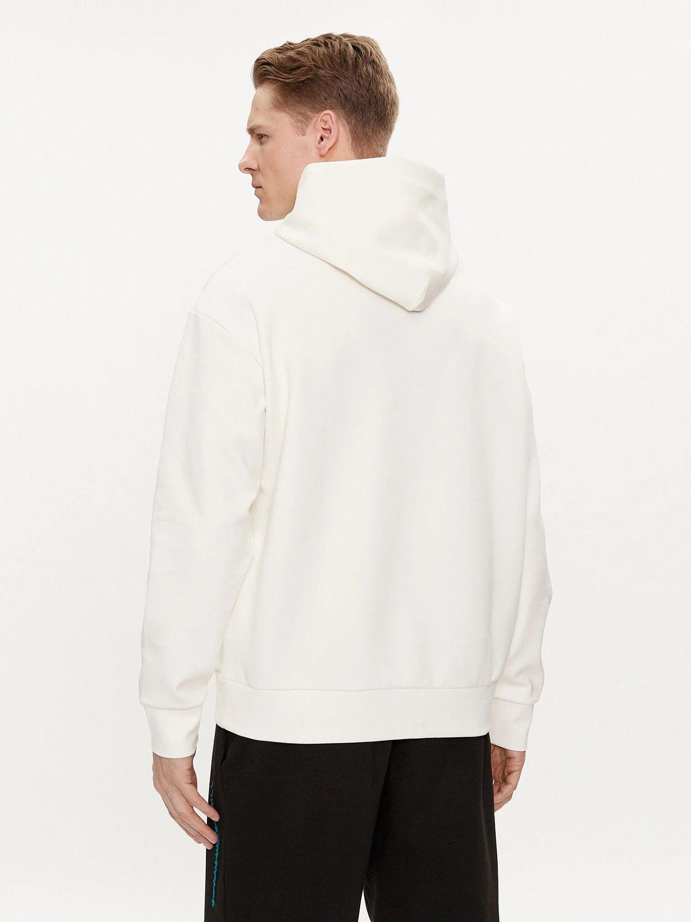 Polerón Hombre Gorro Embossed Blanco Calvin Klein-2