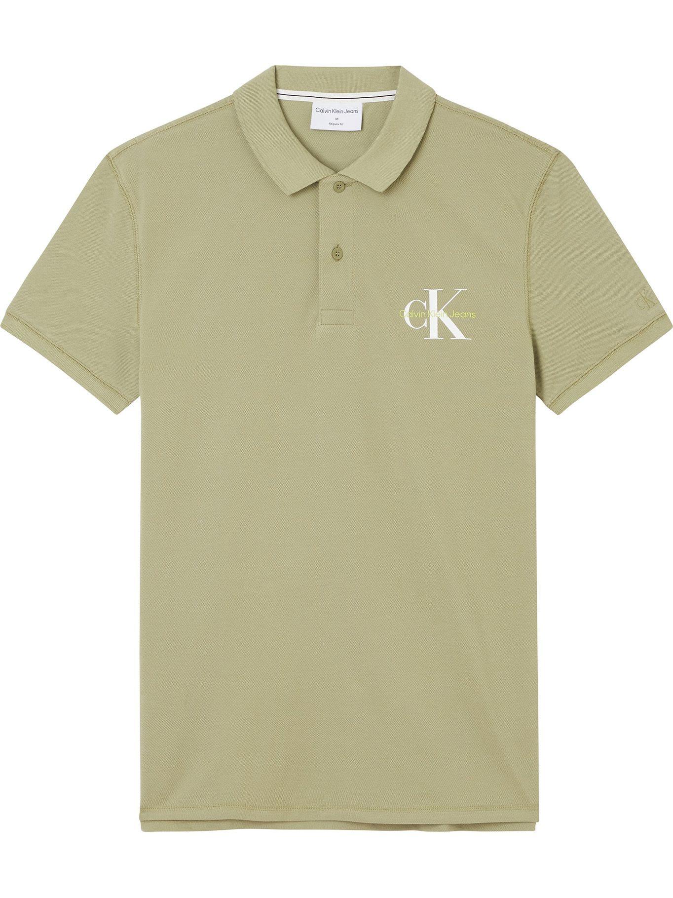 Polo Monogram Logo Verde Calvin Klein-0
