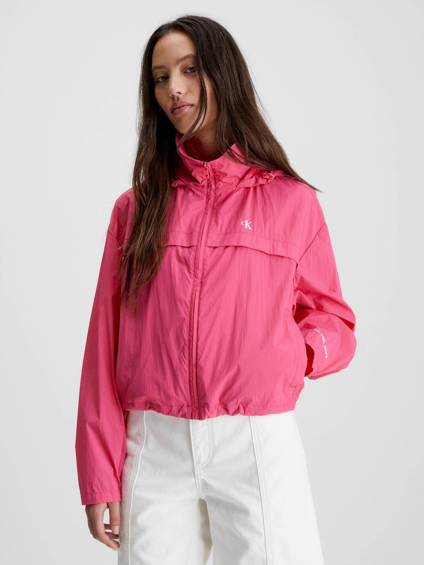 Cortavientos reciclado con capucha Rosado Calvin Klein-0