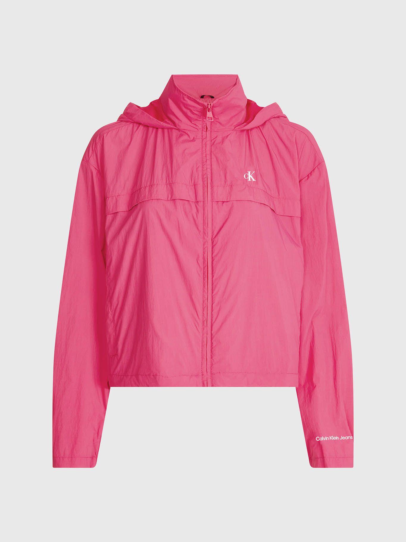 Cortavientos reciclado con capucha Rosado Calvin Klein-4