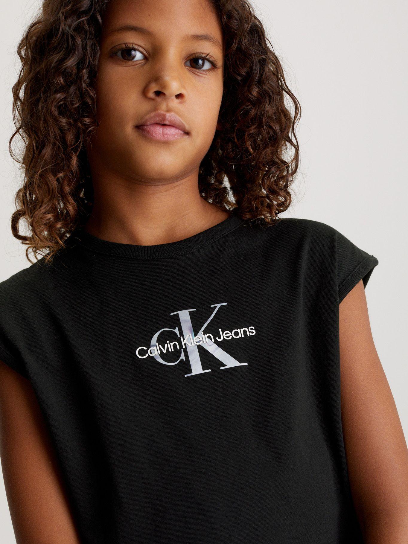 Polera Niño Monologo Relaxed Negro Calvin Klein-5