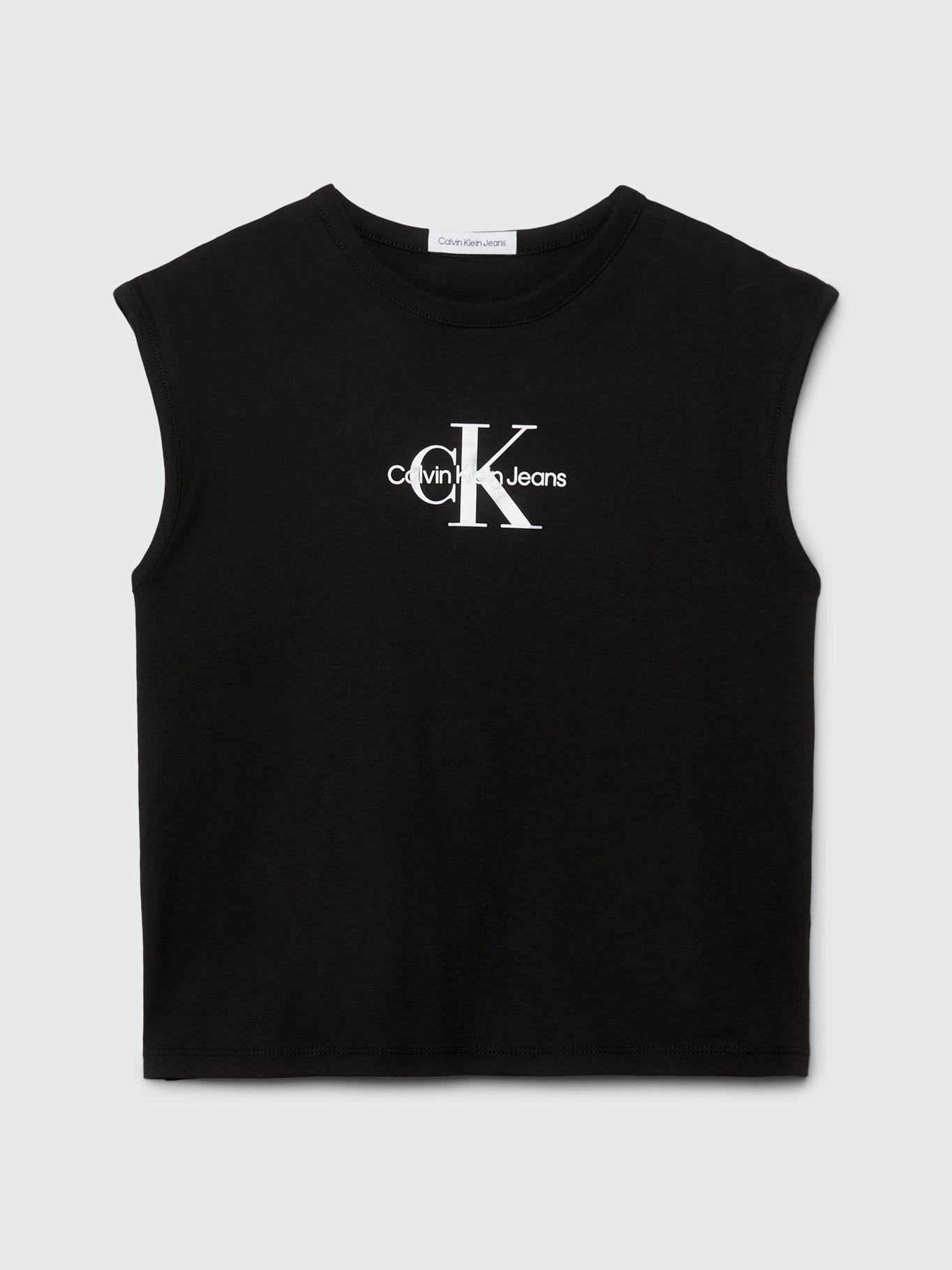 Polera Niño Monologo Relaxed Negro Calvin Klein-7