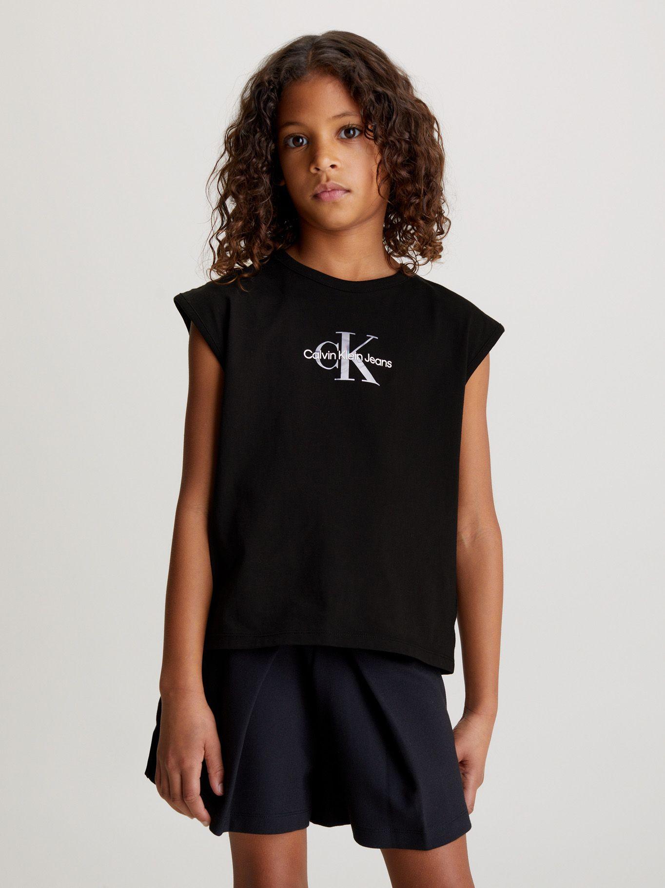 Polera Niño Monologo Relaxed Negro Calvin Klein-0