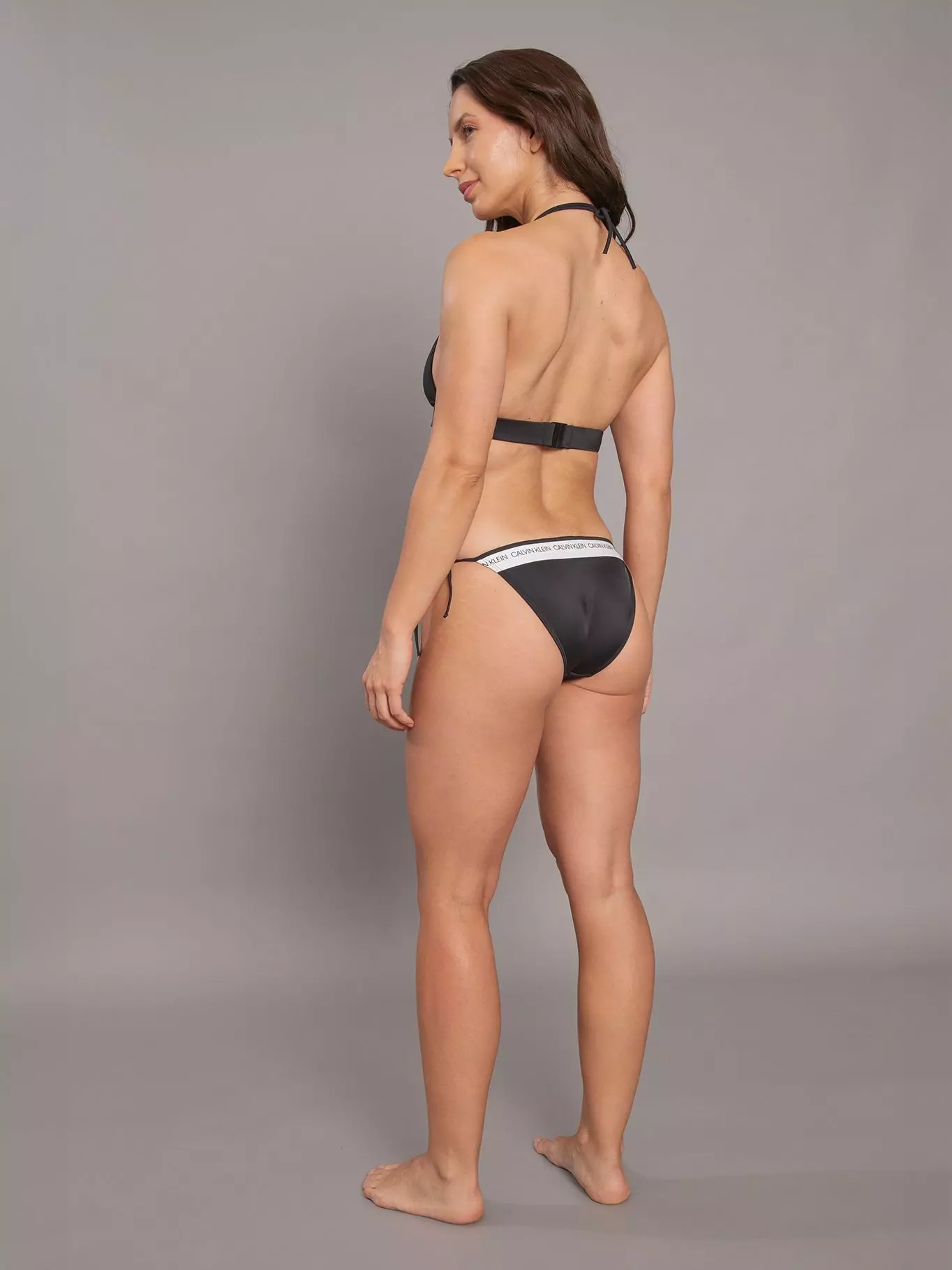 Top Bikini Fixed Triangle Negro Calvin Klein-2
