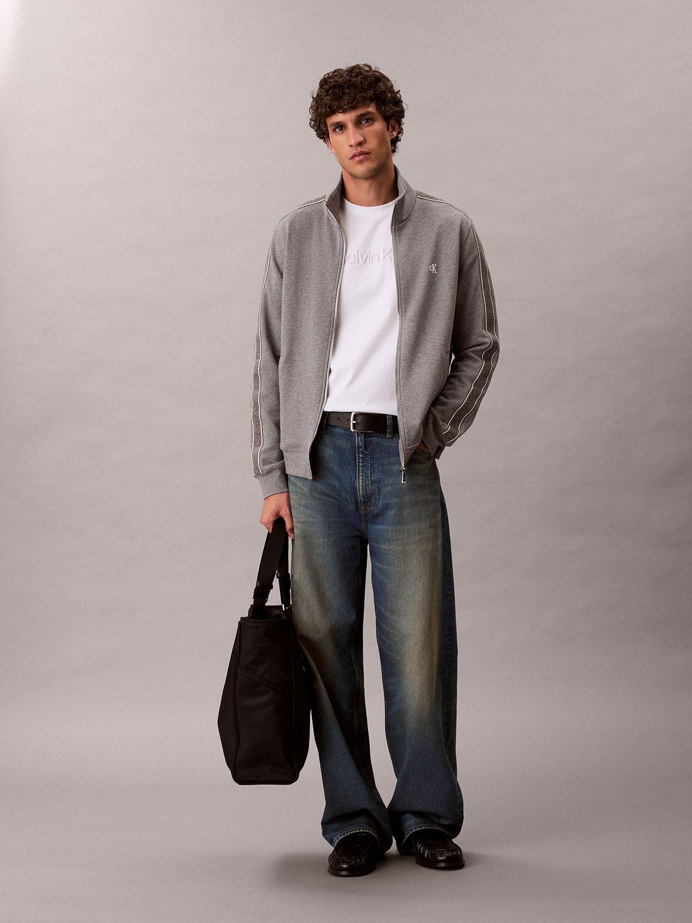 Polera con Logo en Relieve Blanco Calvin Klein-1