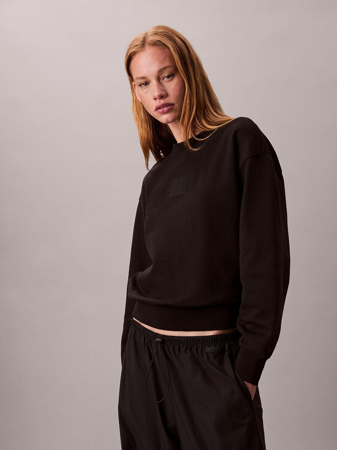 Polerón De Felpa Negro Calvin Klein-3