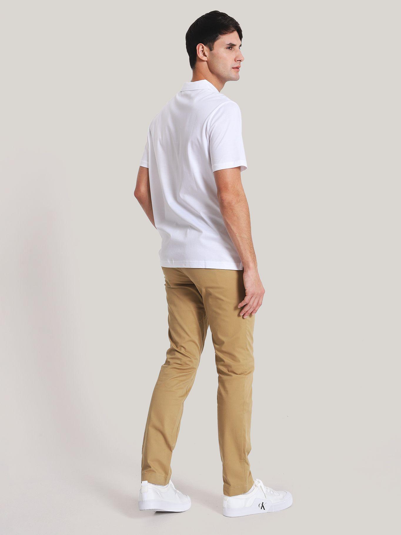 Polo Mercerized Cotton Blanco Calvin Klein-2