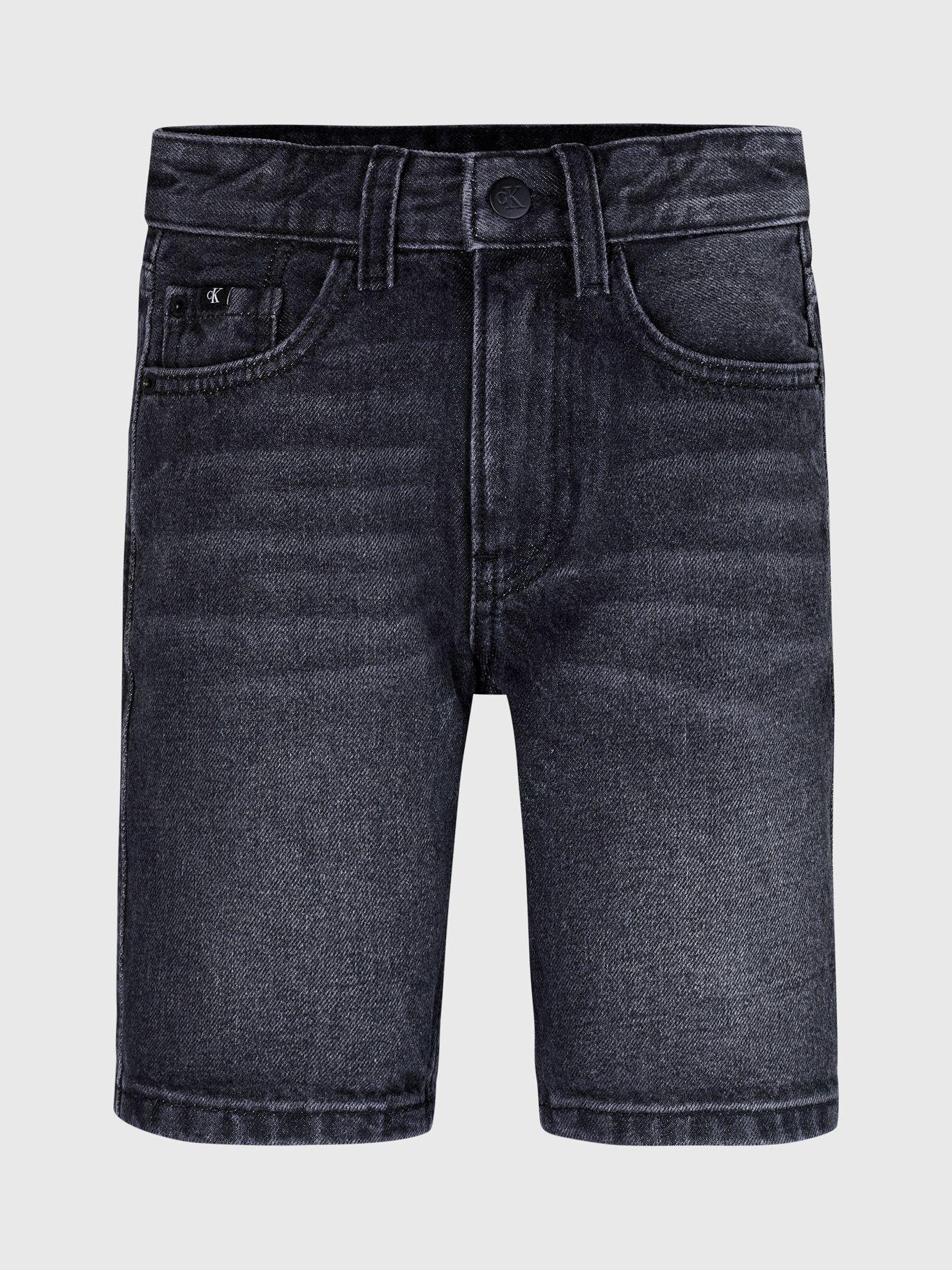 Short Niño Relaxed Washed Negro Calvin Klein-4