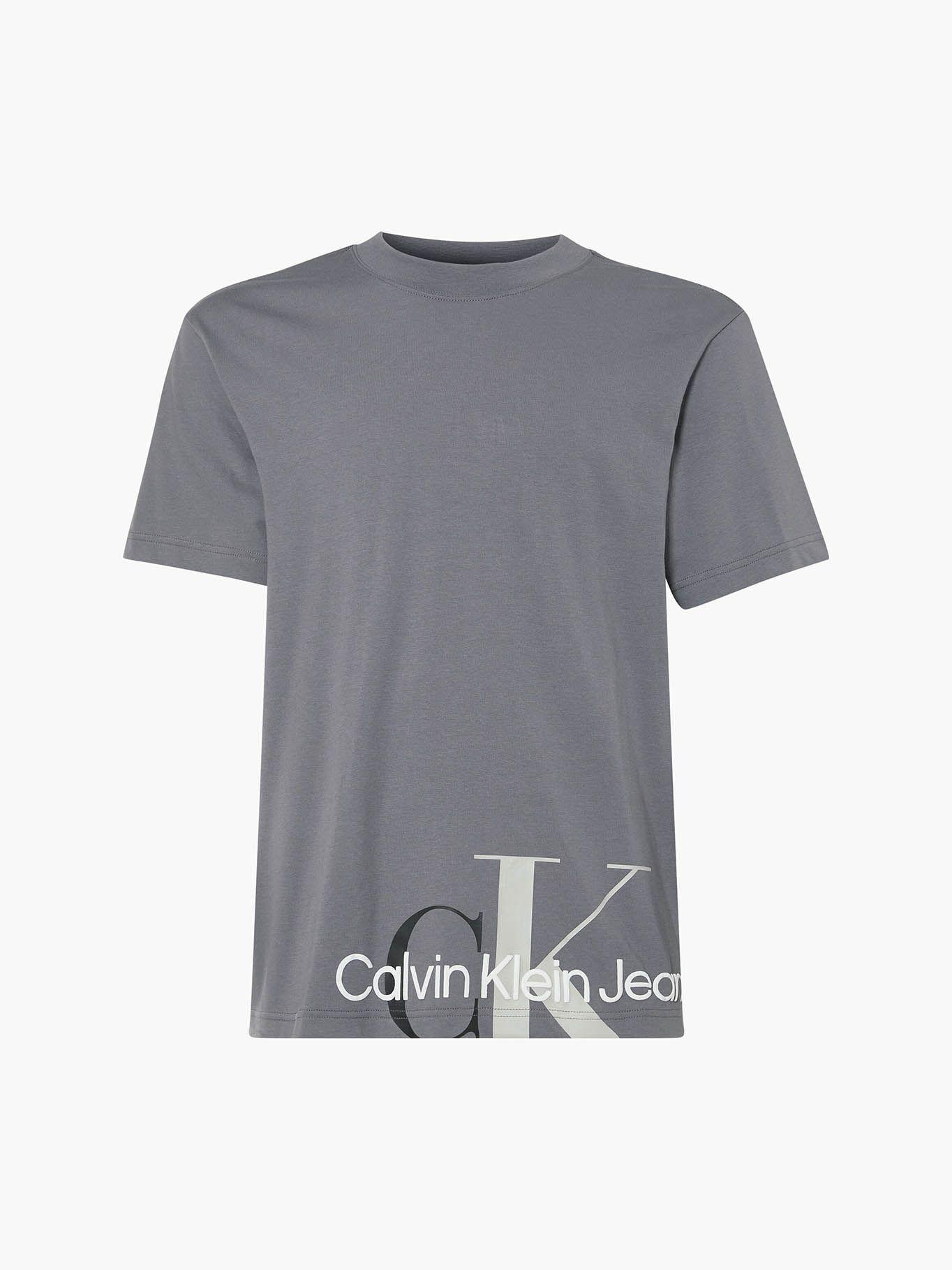 Polera Two Tone Monogram Gris Calvin Klein-4