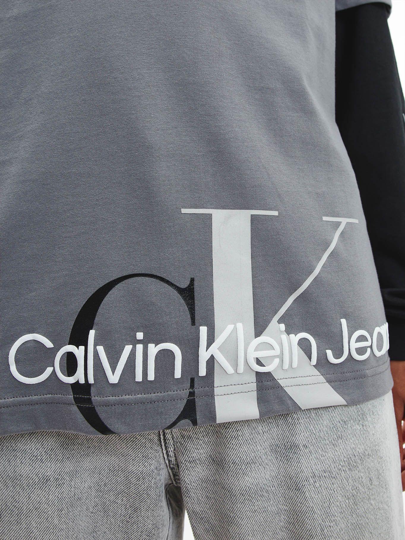 Polera Two Tone Monogram Gris Calvin Klein-3