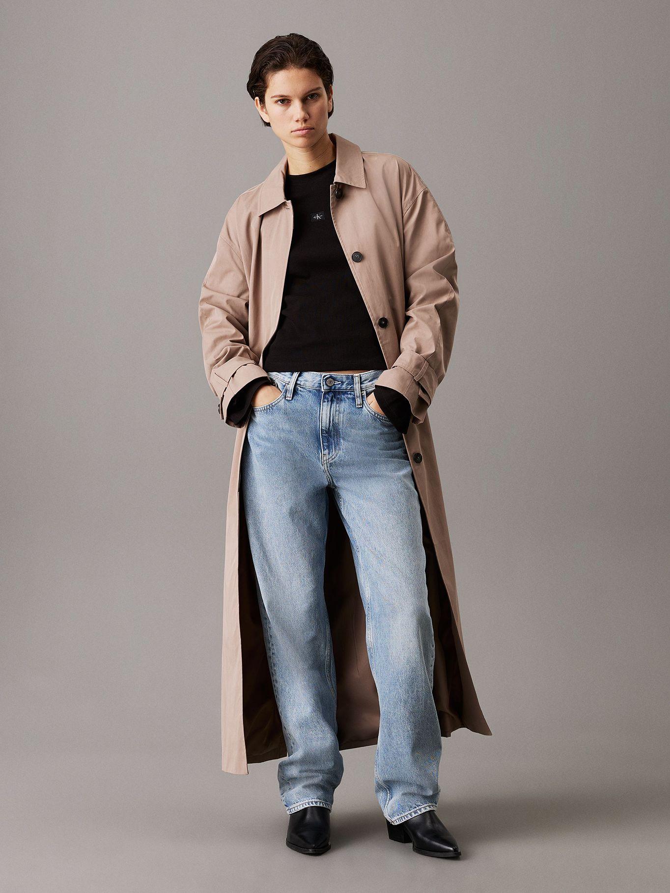 Top slim de canalé de algodón Negro Calvin Klein-1