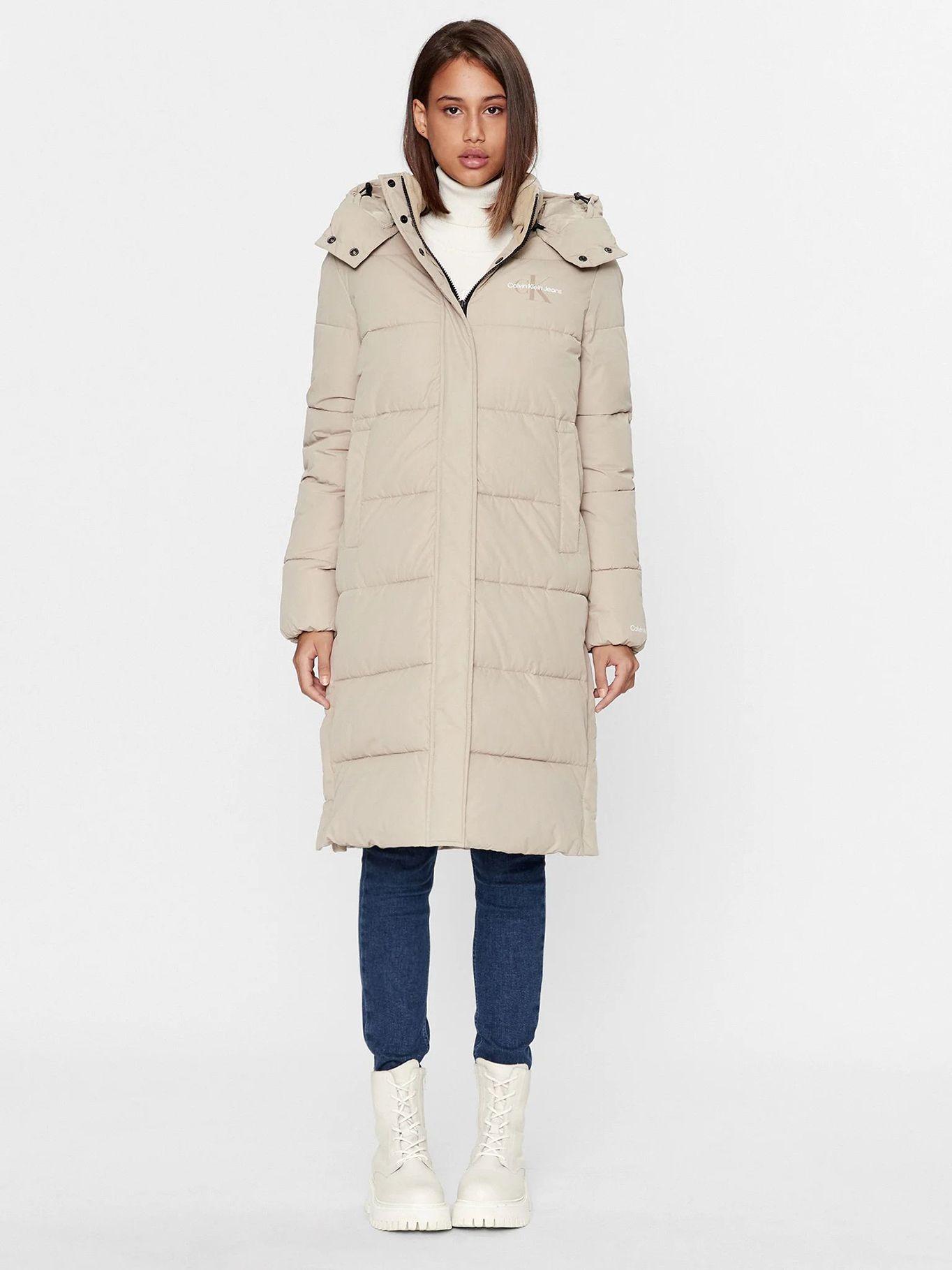 Parka Larga Monologo Non Down Beige-0