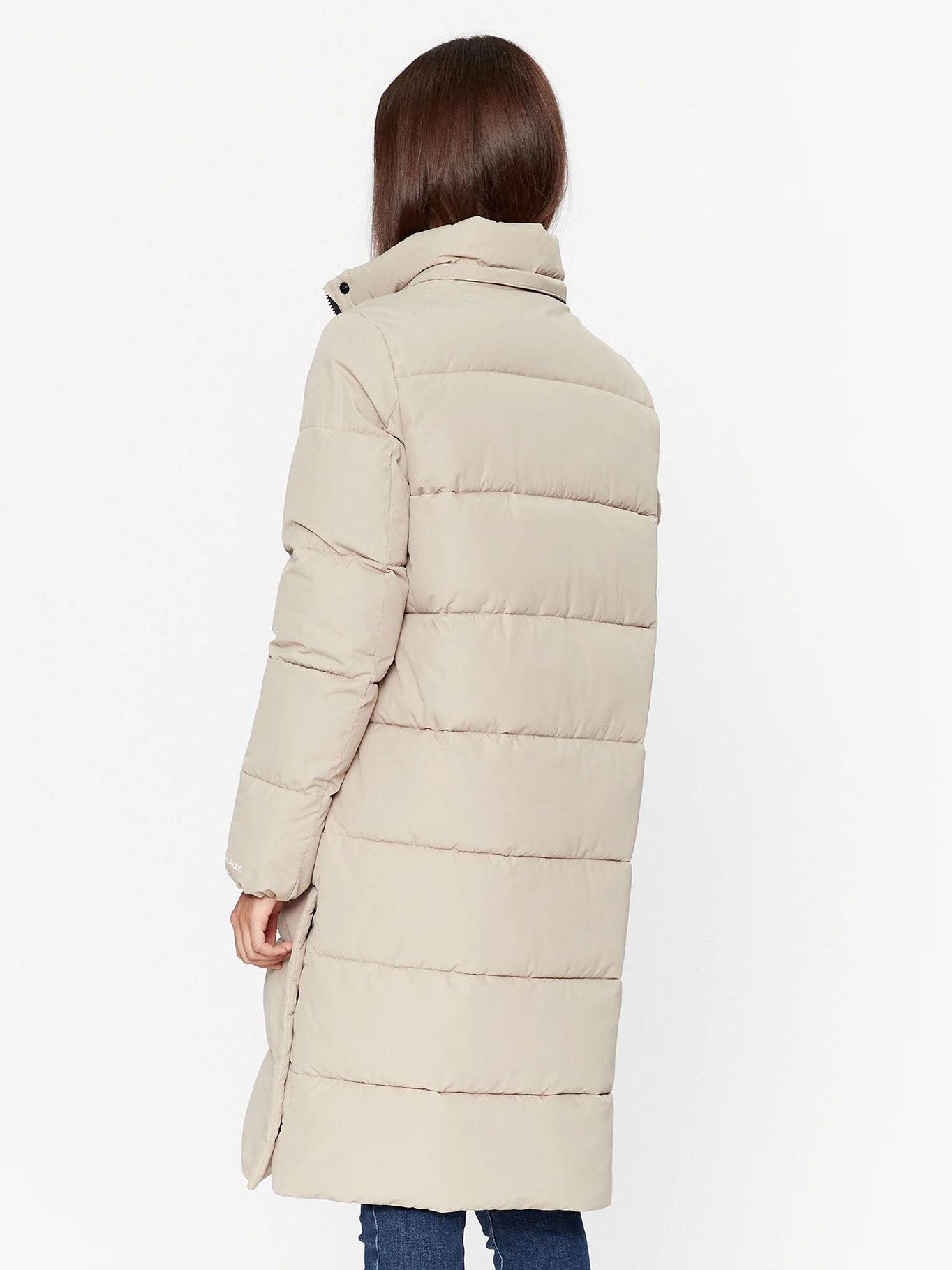 Parka Larga Monologo Non Down Beige-3