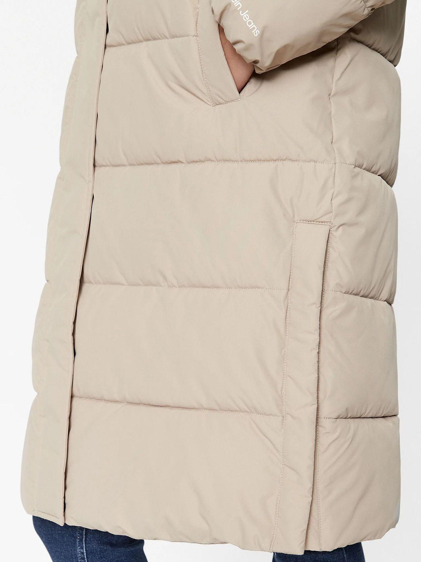 Parka Larga Monologo Non Down Beige-6