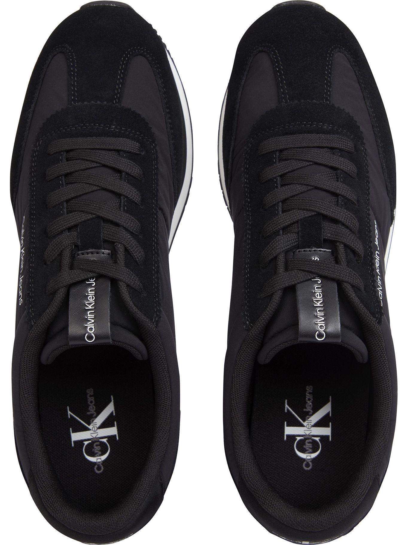 Zapatilla Retro Runner Wingtip Mix Negro Calvin Klein-2