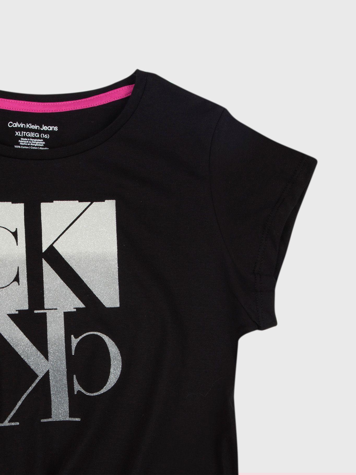 Polera Niña Gradient Negro Calvin Klein-2