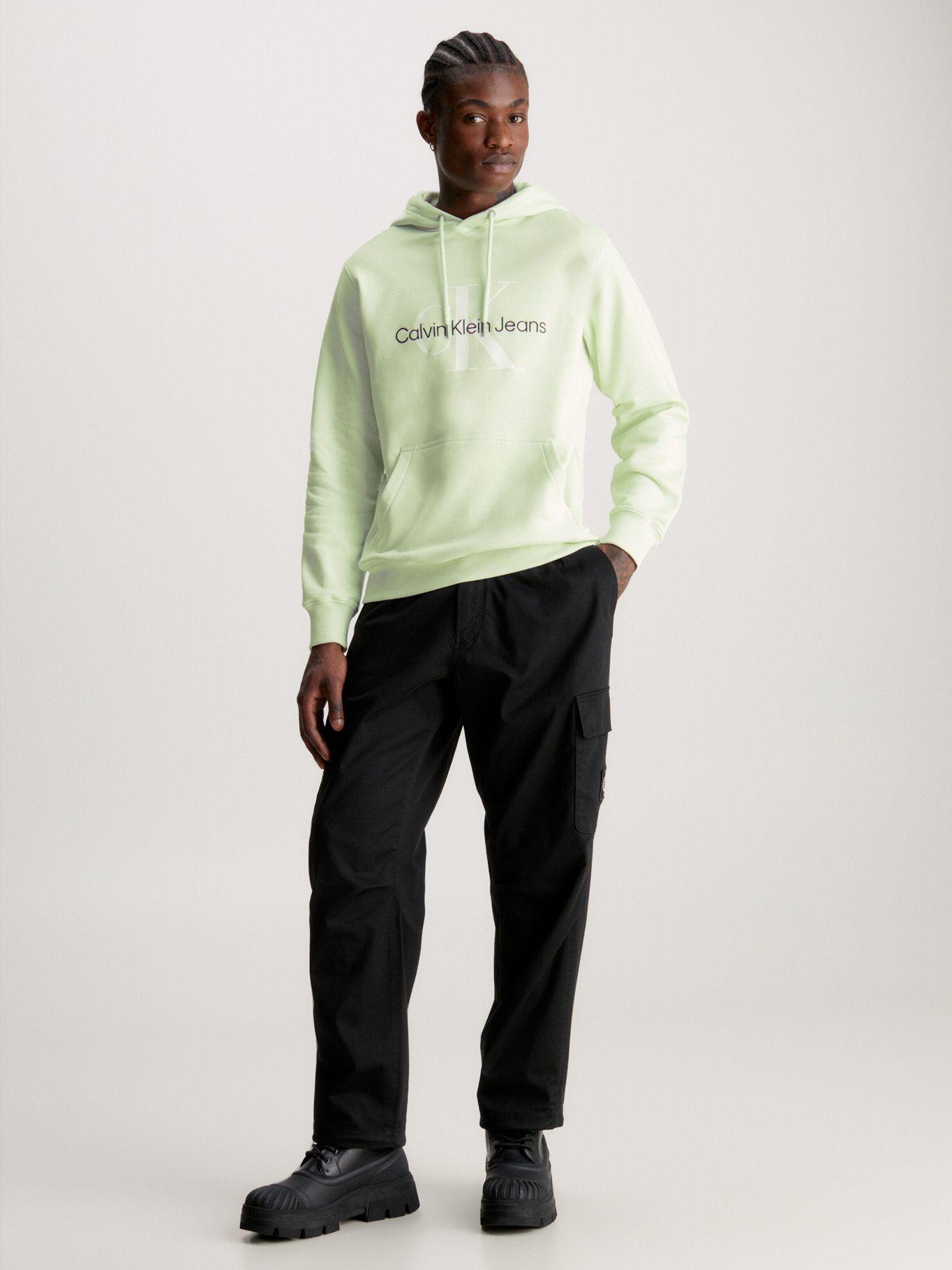 Polerón Gorro Seasonal Monologo Verde LCE Calvin Klein-1