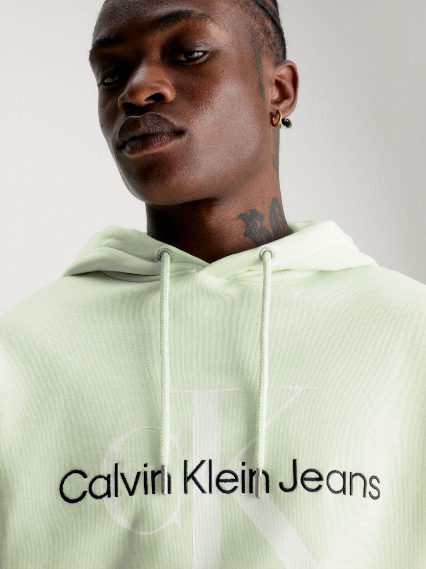 Polerón Gorro Seasonal Monologo Verde LCE Calvin Klein-3