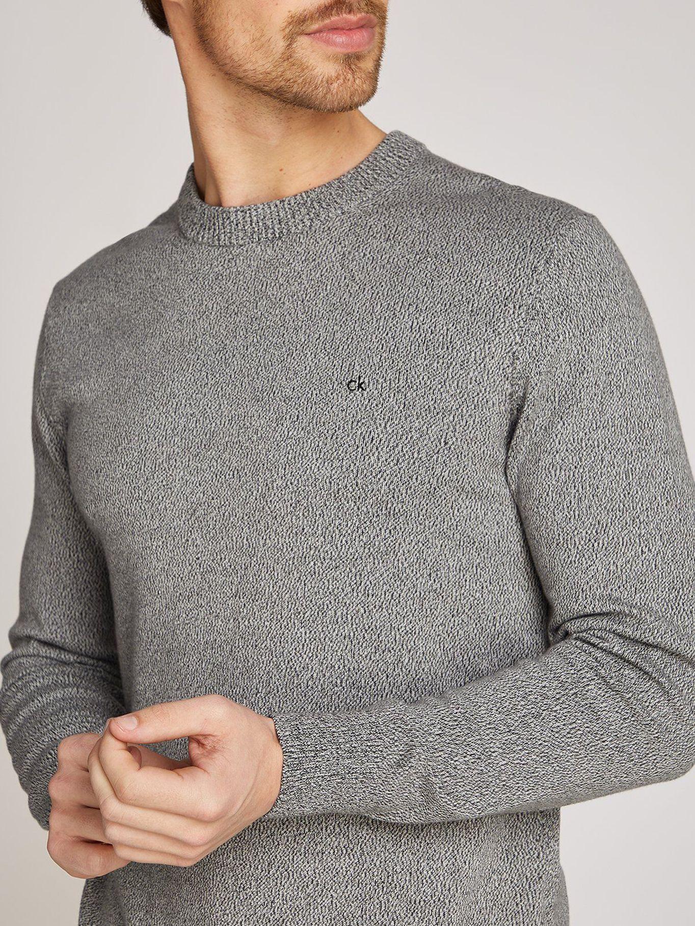Sweater Mouline Cn Sweater Gris Calvin Klein-2