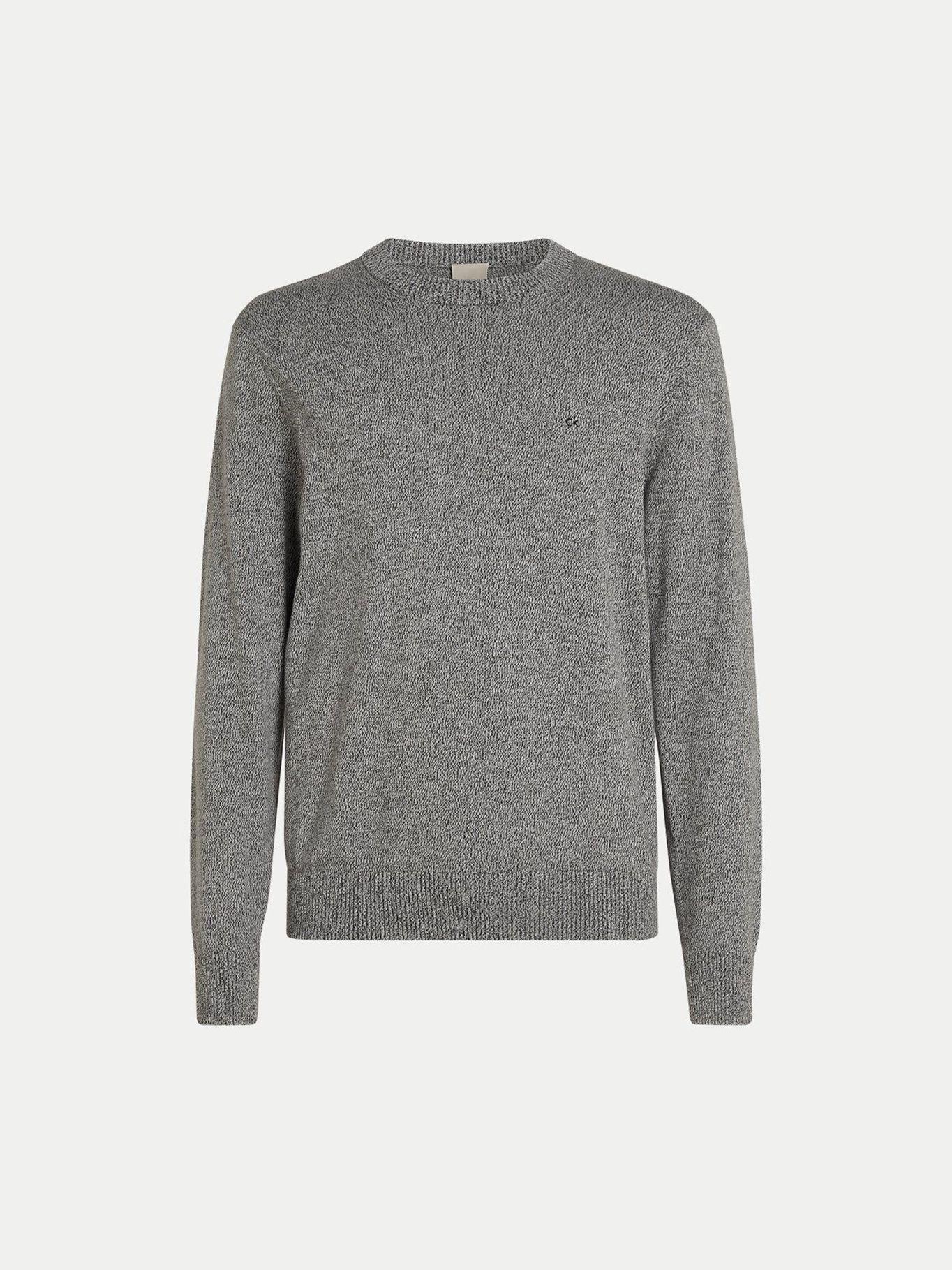Sweater Mouline Cn Sweater Gris Calvin Klein-3