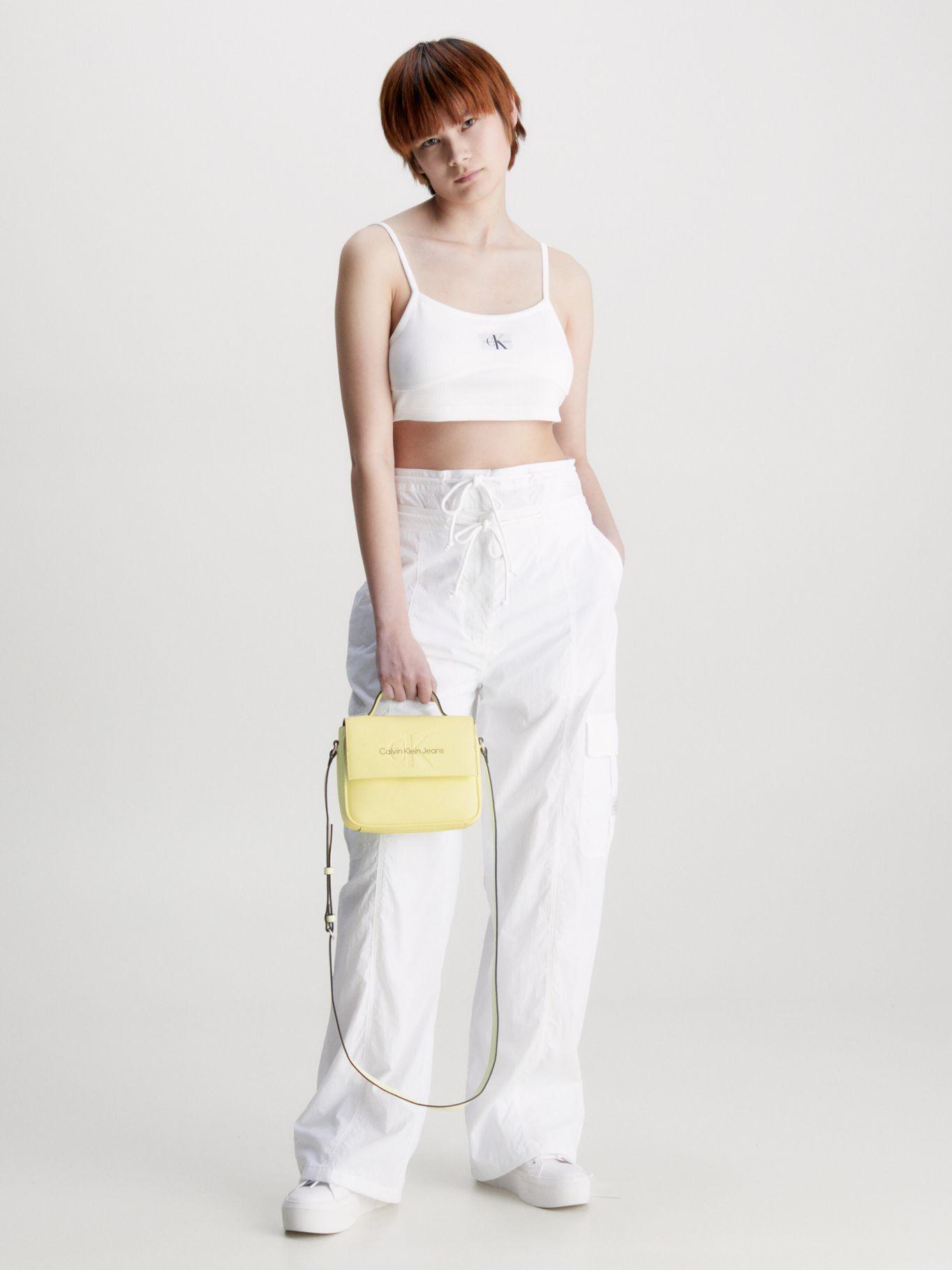 Bandolera Boxy Cuadrada Amarillo Calvin Klein-3